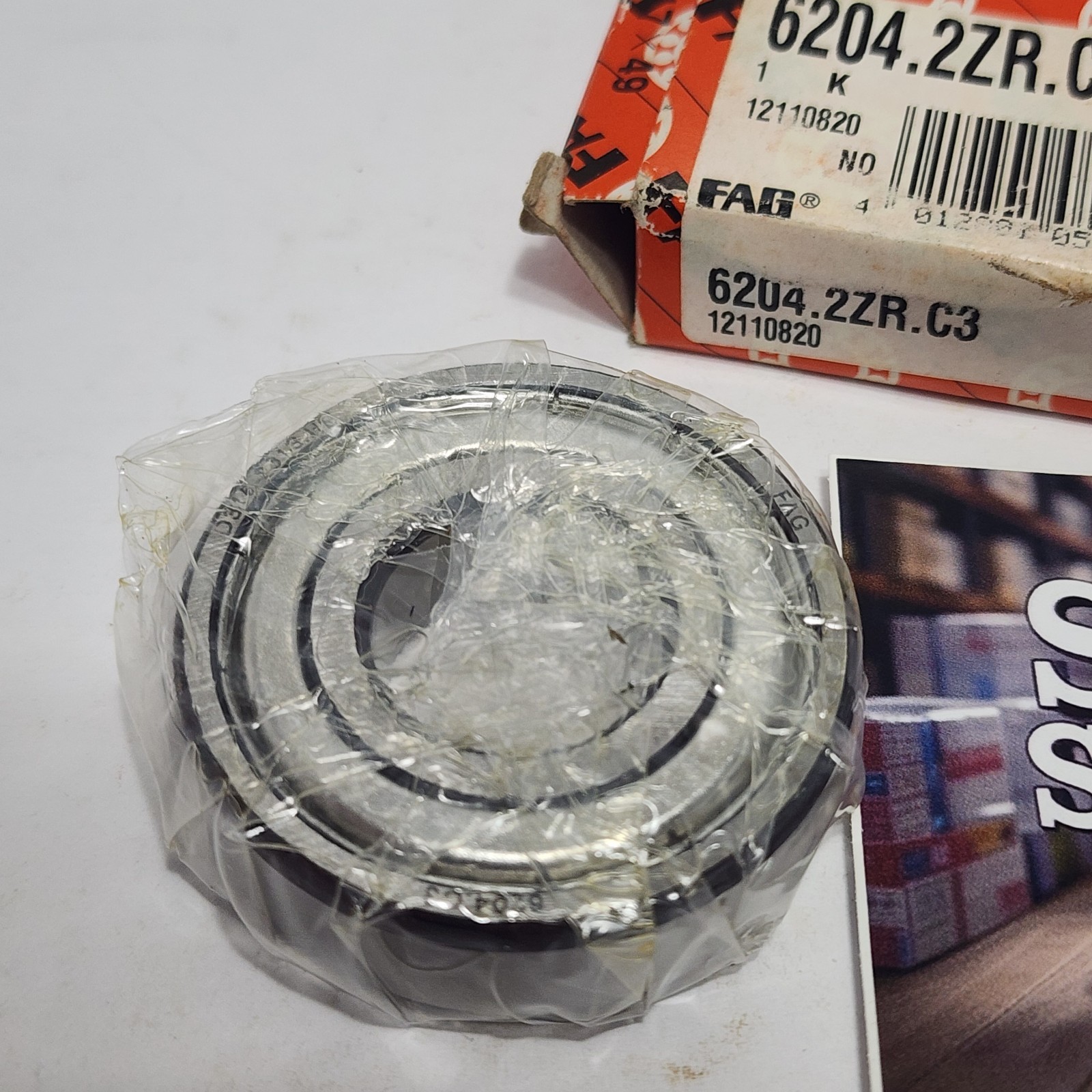 6204 2Z C3 / 6204 2Z JEM / 6204 2ZR C3 FAG 20x47x14mm