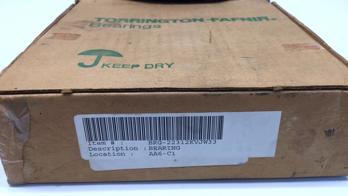 Torrington 22312KVJW33 Spherical Tapered Bore Roller Bearing 60mm-63mm Bore