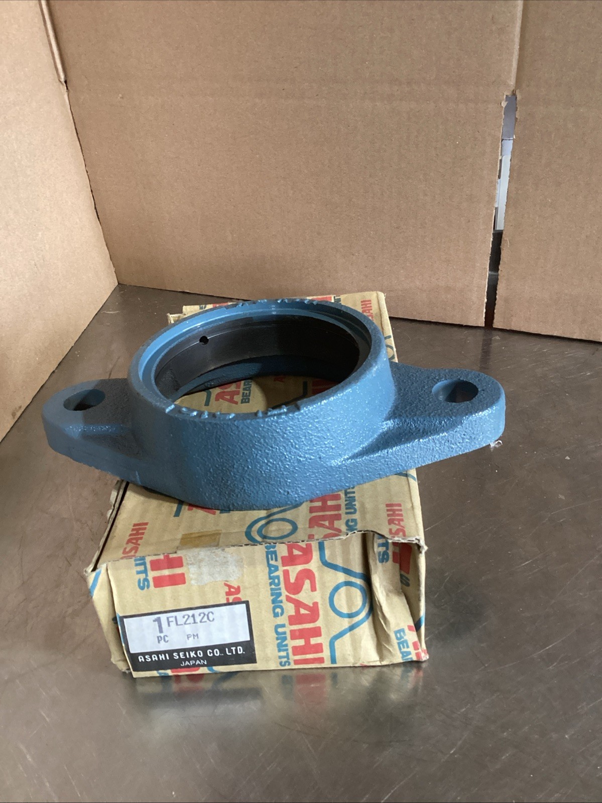 ASAHI, FL212C, 0 x 250 x 45 mm, Split Plummer Block HOUSING/Y-HOUSING, NOS