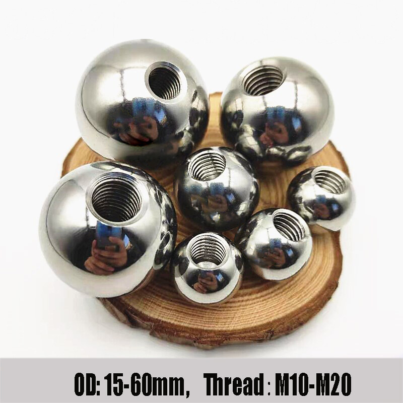M10-M20 Solid With Hole Stainless Steel Bead Metric Thread Steel Ball Knob Nuts