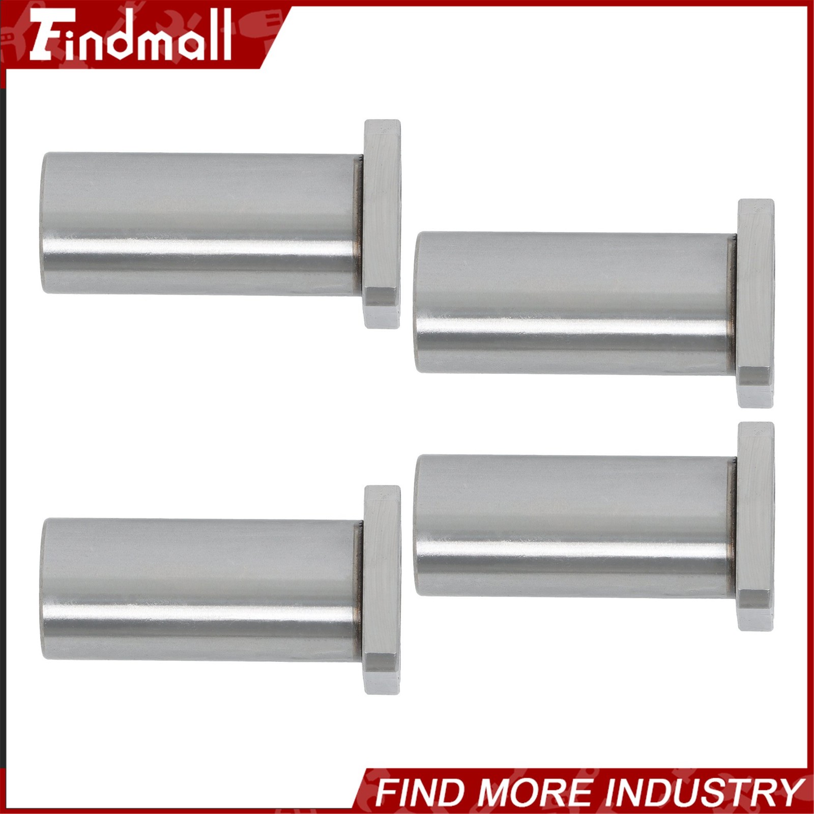 Findmall 4 Pack LMK20LUU 20x32x80mm Linear Bearing Square Flange Steel Cage CNC