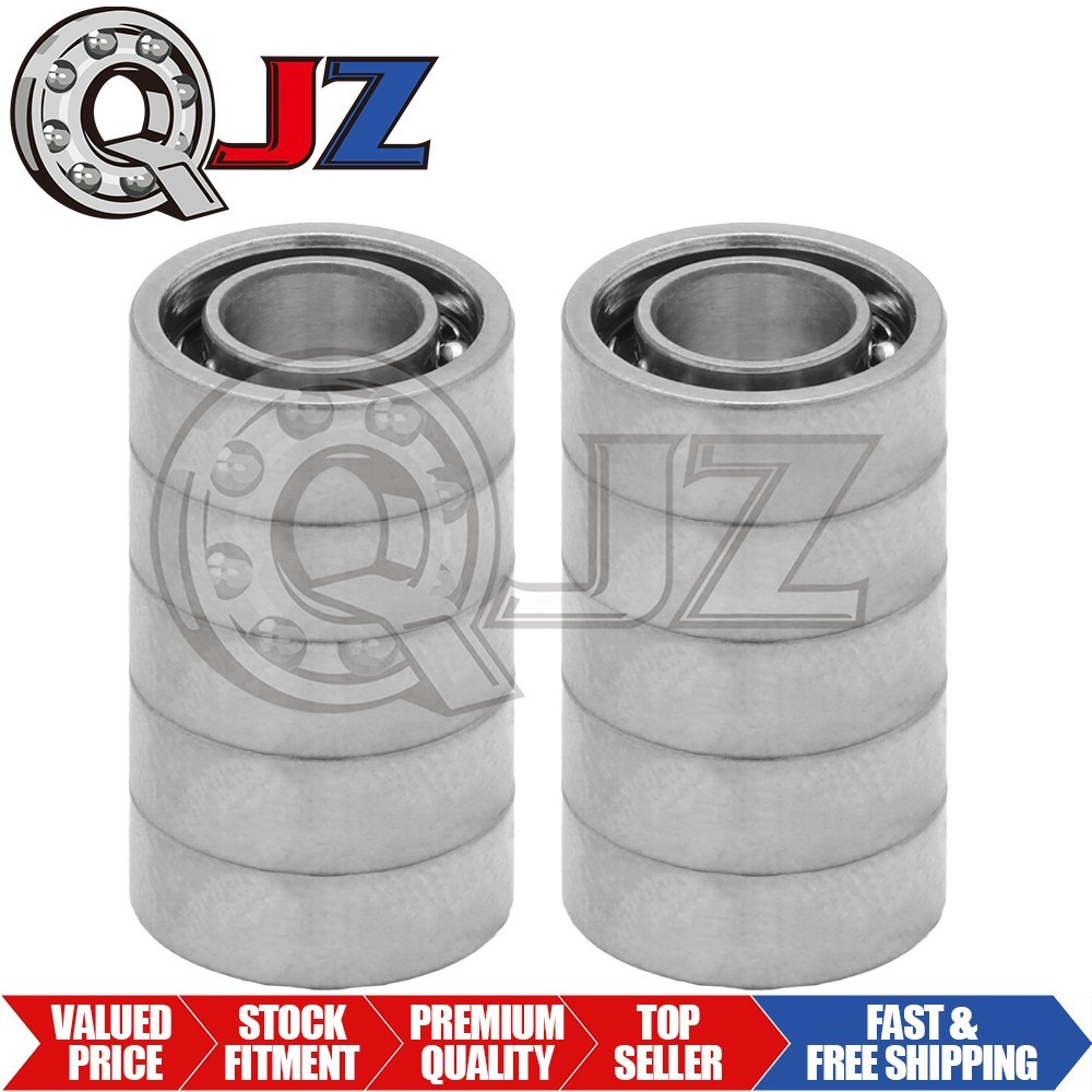 [Qty.10] R188-OPEN Miniature Ball Bearing [1/2 in ID x 1/2 in OD x 1/8 in W]