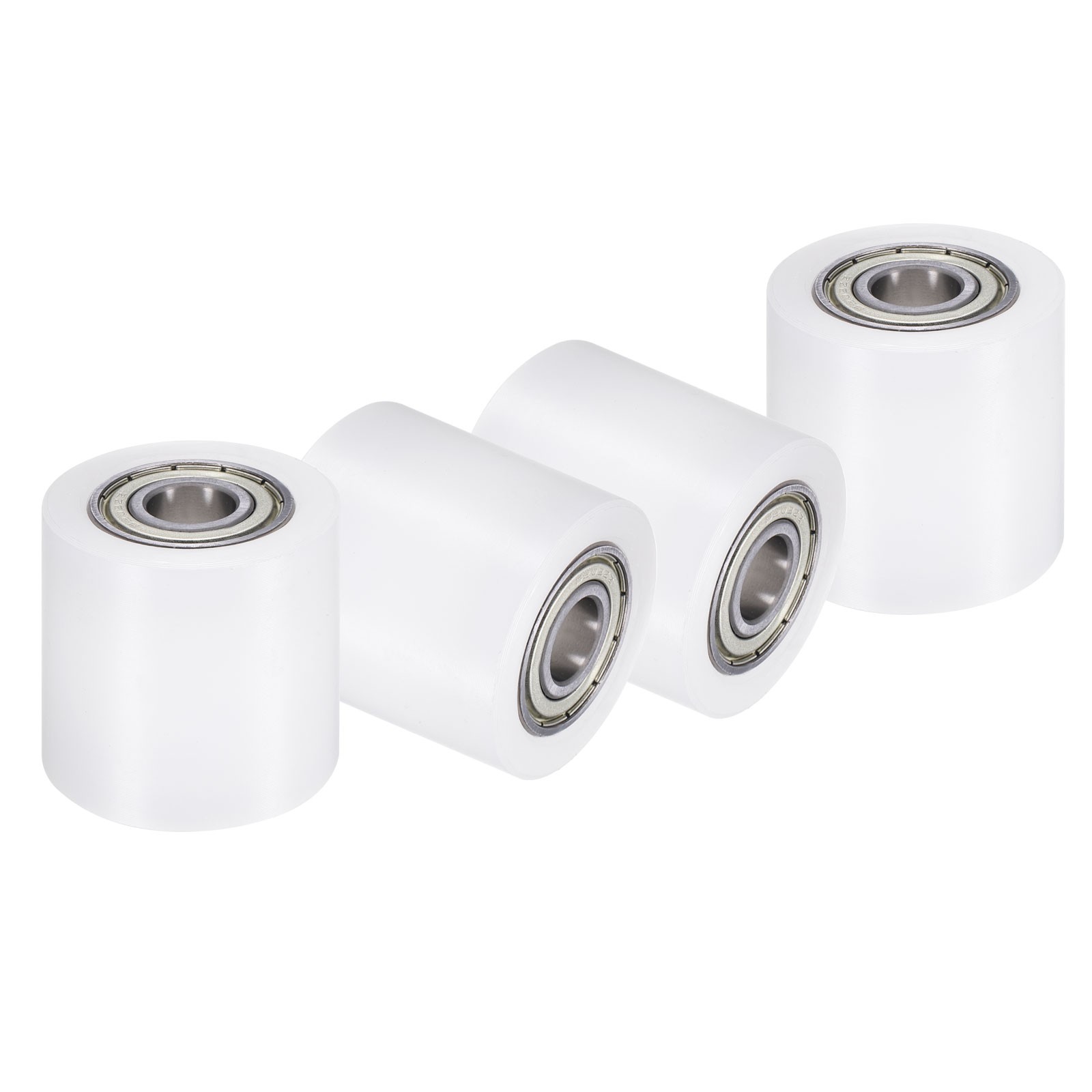 4Pcs Nylon Roller Wheel with Bearings, 19/32″x2″x2″ Nylon Pulley