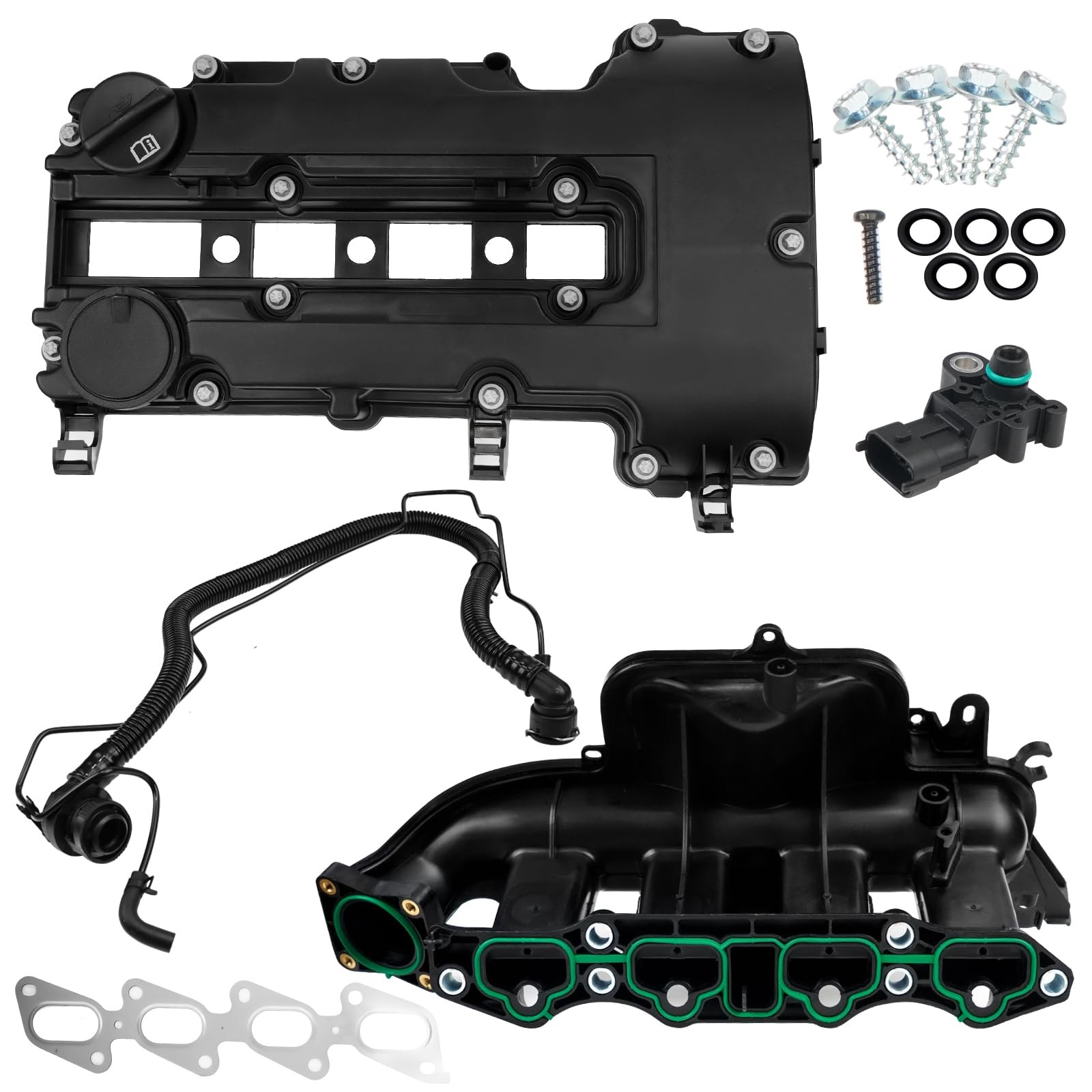 Intake Manifold Valve Cover Kit for Chevy Cruze Sonic Buick Encore 1.4L