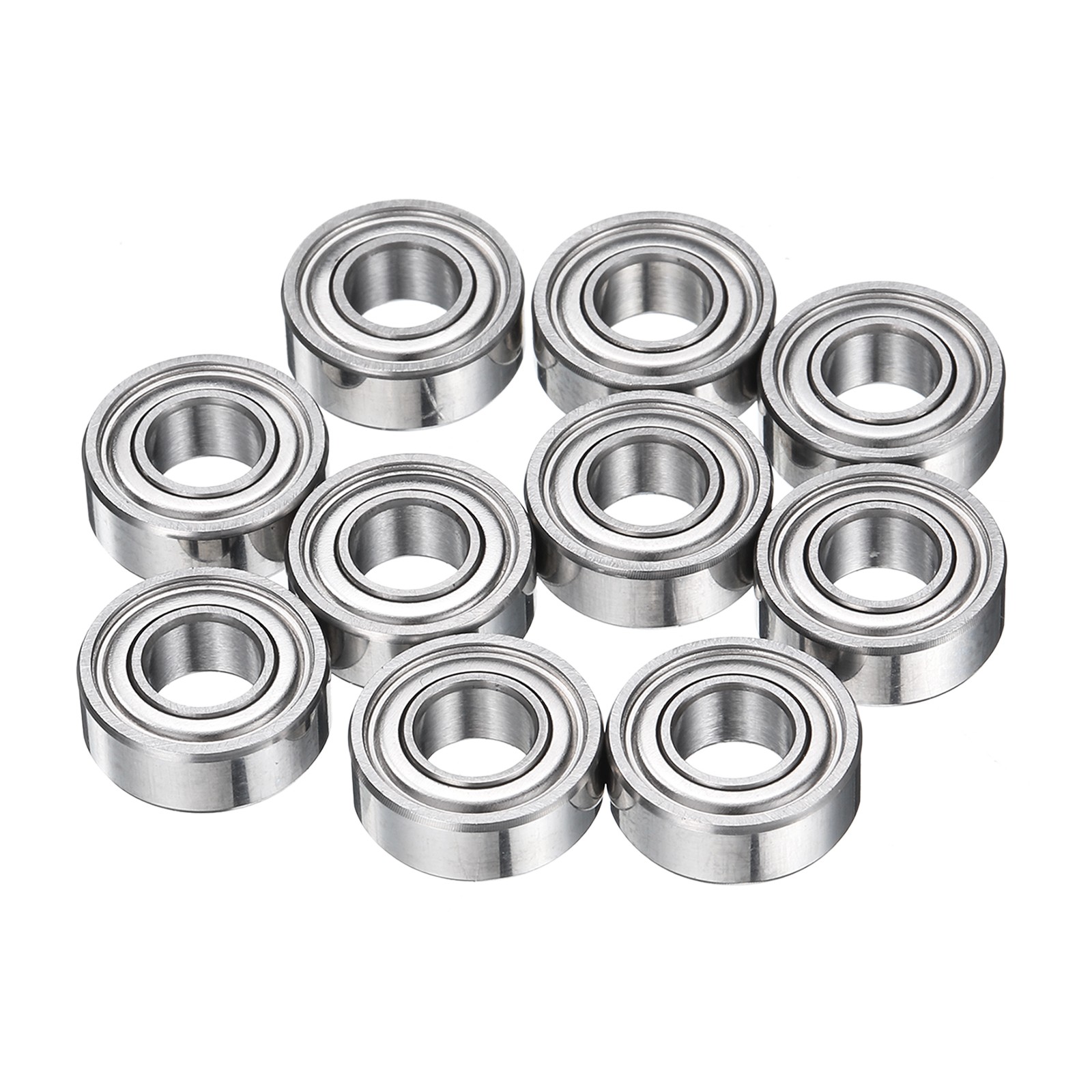 10pcs MR115ZZ Bearings 5x11x4mm Chrome Steel Mini Bearing Double Shielded, ABEC5
