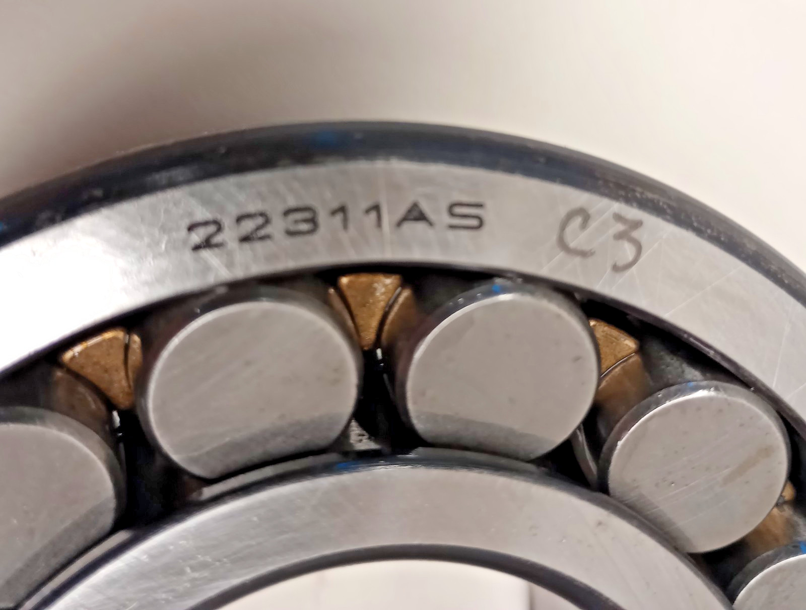 FAG 22311AS-MB-C3 Spherical Roller Bearing USA brass rack 55x120x43mm 22311AS-C3