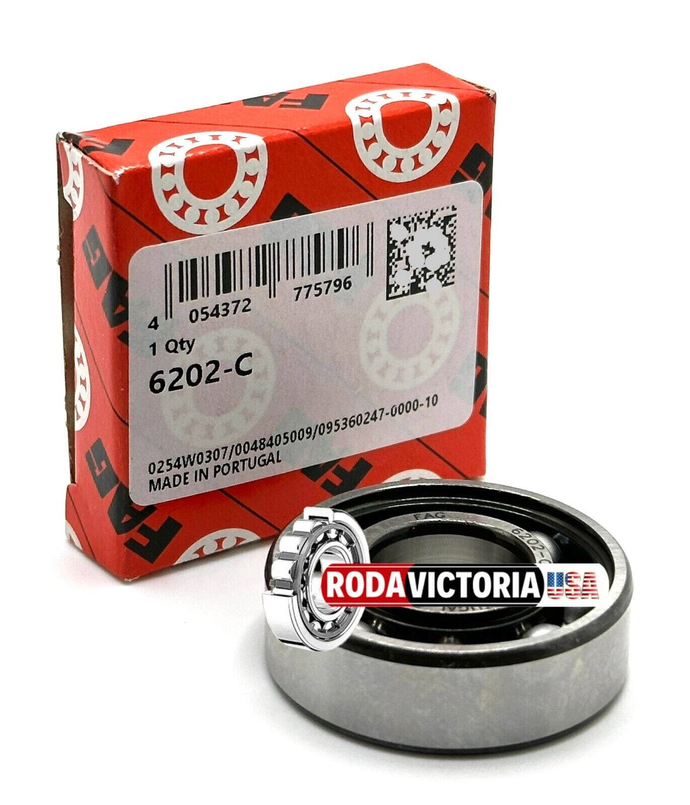 FAG 6202 C3 DEEP GROOVE BALL BEARING, OPEN TYPE, NO SEALS 15x35x11