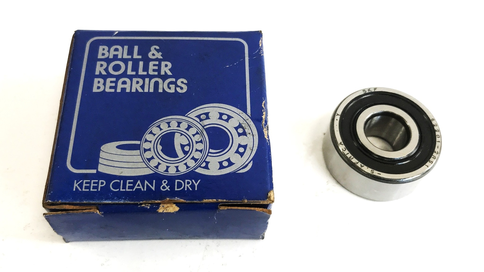 Unbranded 1-1/4 inch x 1/2 inch Single Row Bearing 62201-2RS1 [Lot of 2] NOS