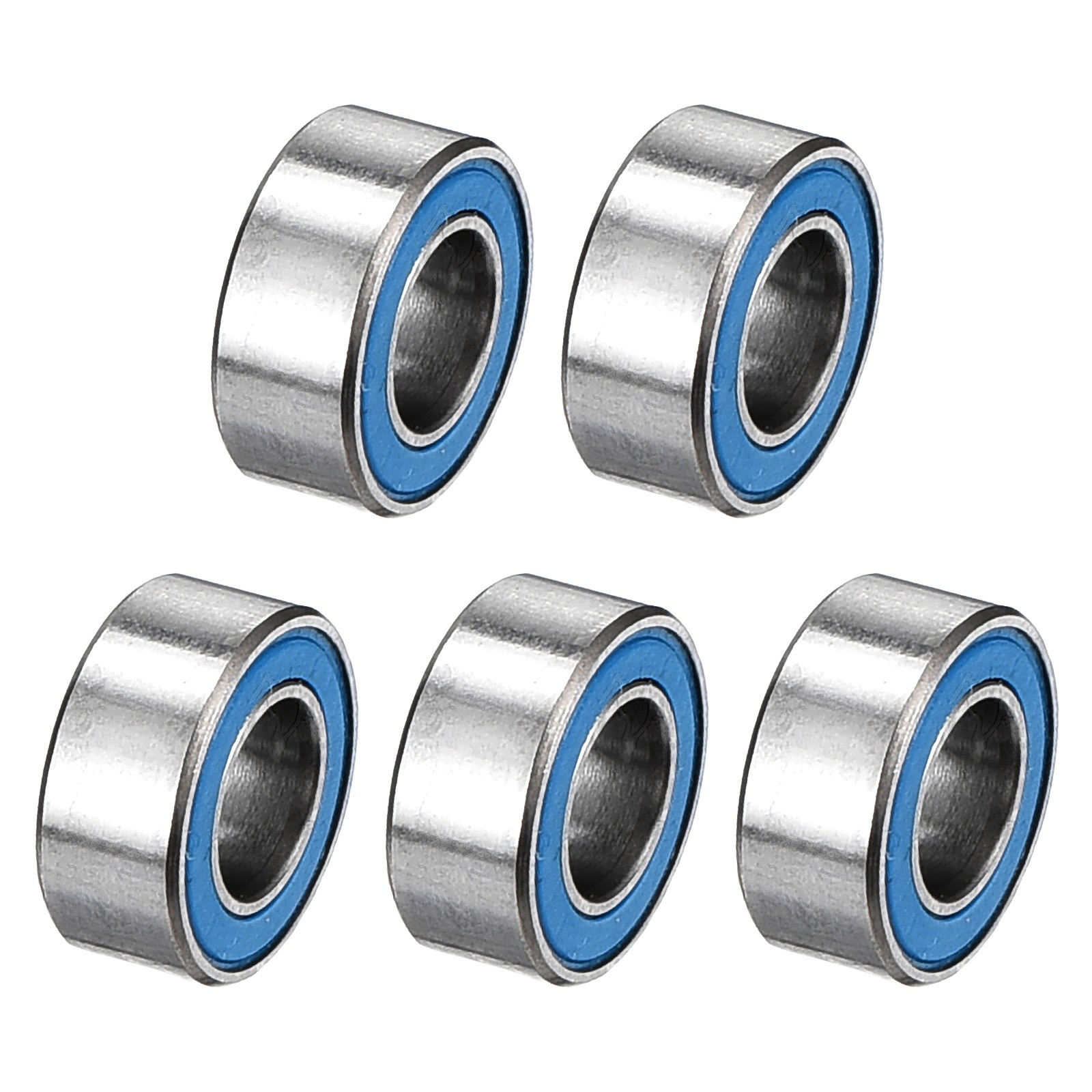5 Pcs 3x6x2.5mm MR63-2RS Deep Groove Bearing Double Sealed Chrome Steel ABEC-7