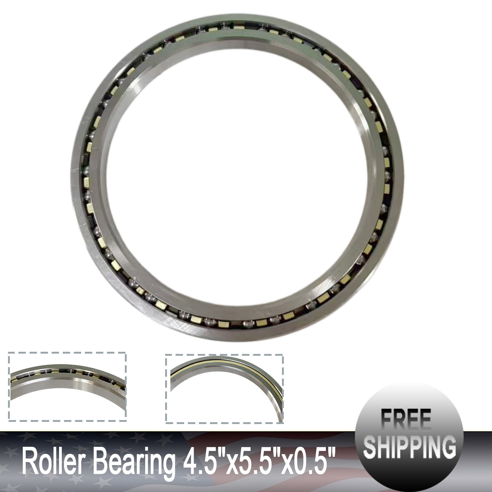 New CSXD045 Roller Bearing 4.5″x5.5″x0.5″ (114.3mm x 139.7mm x 12.7mm) KD045XP0