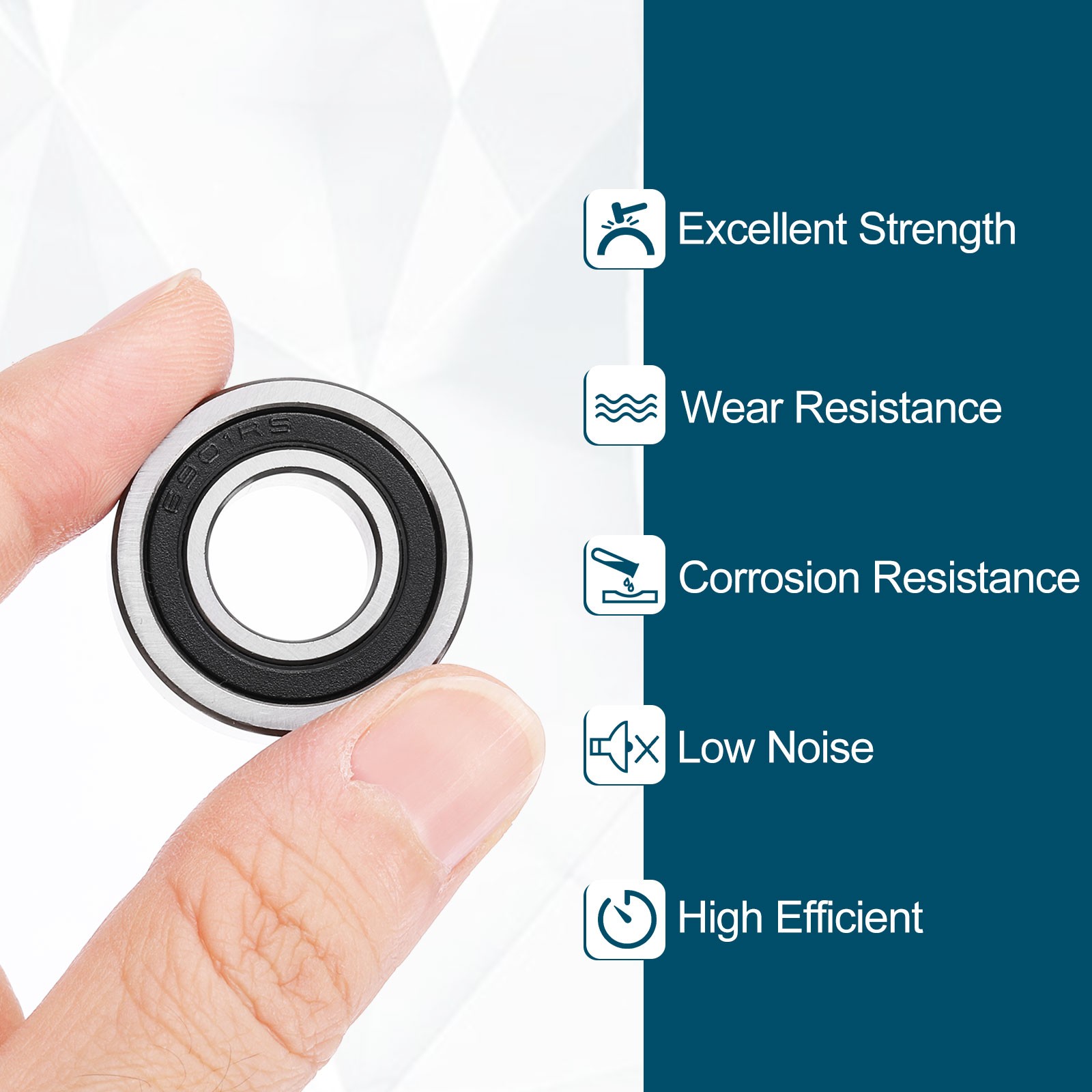 2Pcs 12268-2RS Non-Standard Ball Bearings 12mm ID x 26mm OD x 8mm Thickness]