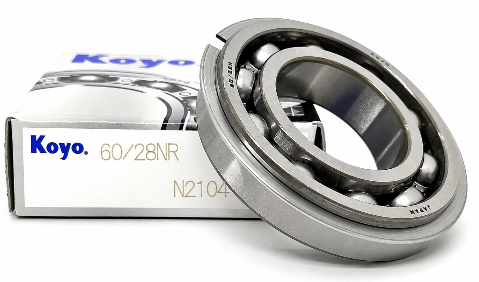 KOYO 60/28 NR Deep Groove Ball Bearing w/ snap ring 28x52x12