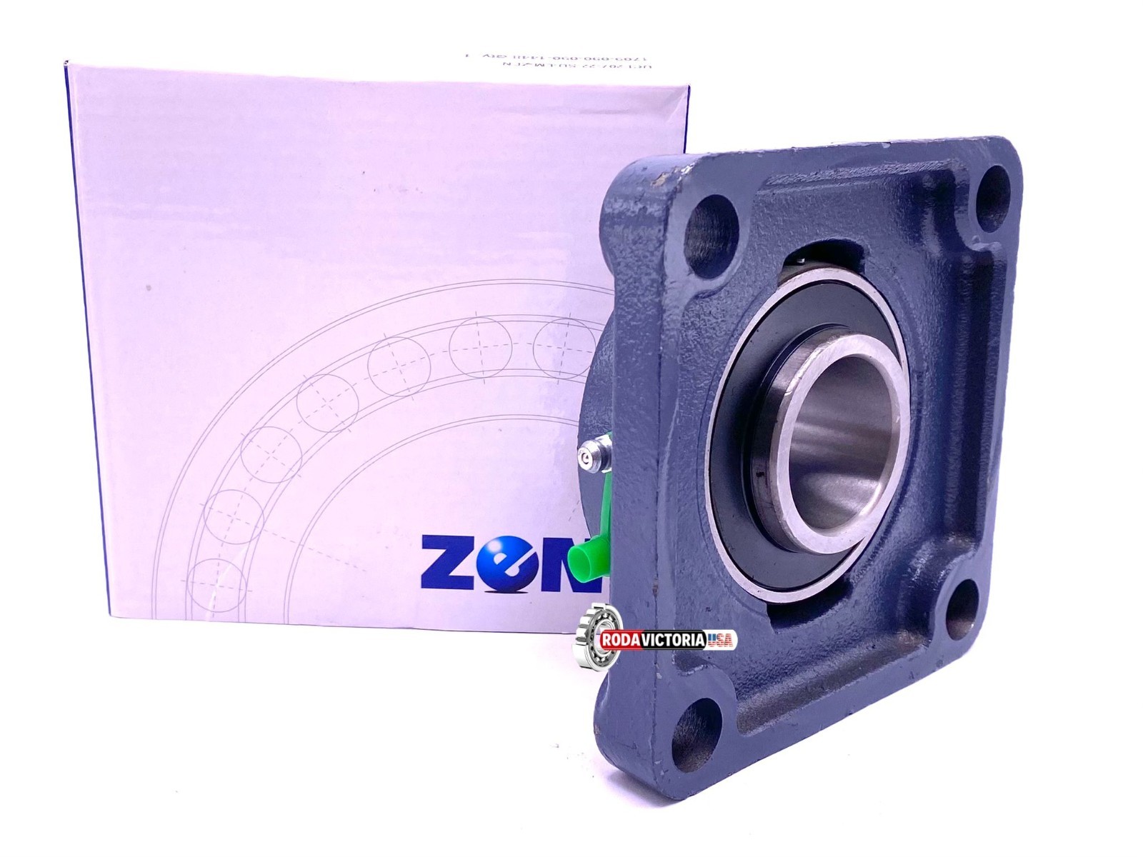 ZEN UCF207-22 – Square Flange Housing Unit 1-3/8″ Bore o FYJ1.3/8 TF