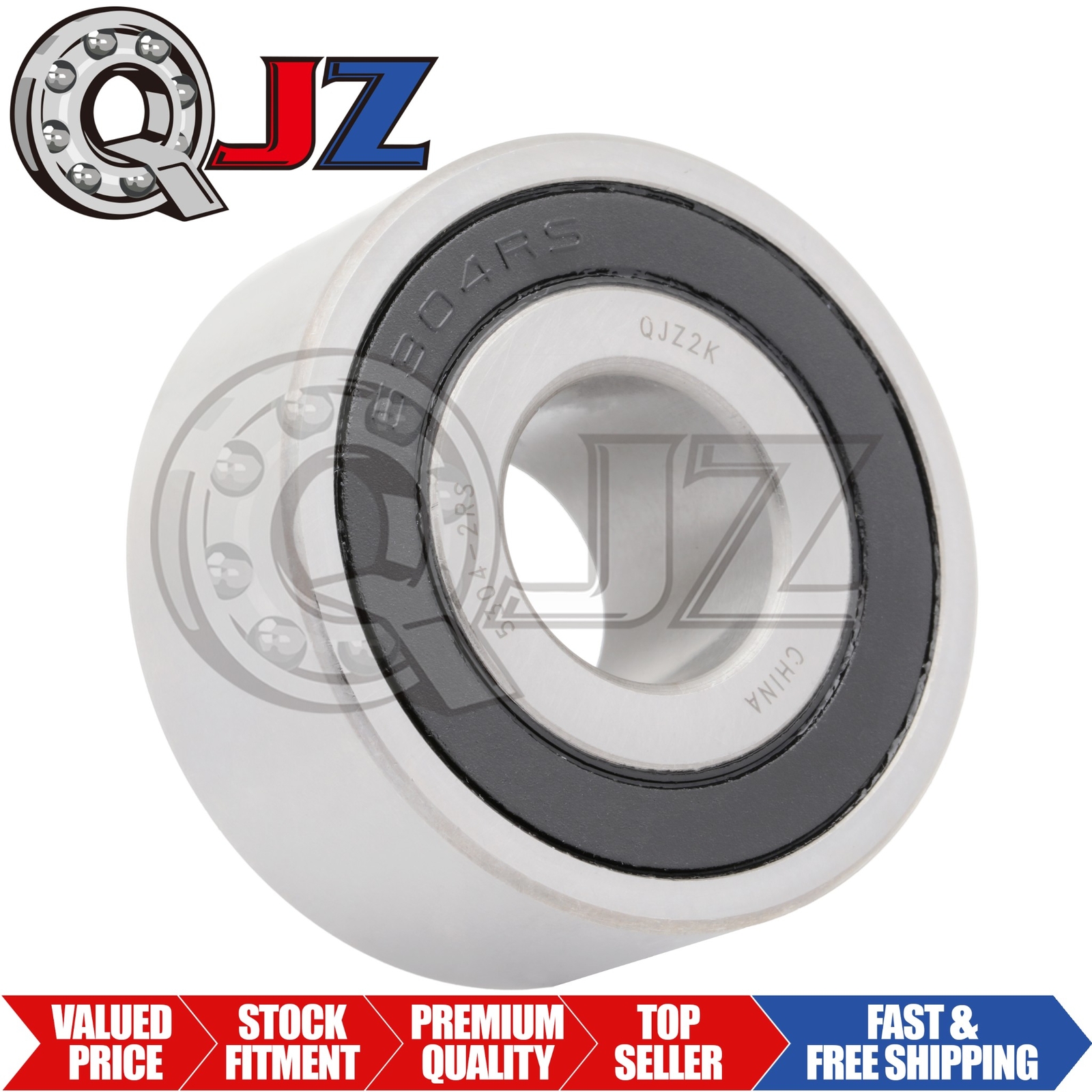 [Qty.1] 5304-2RS New Angular Contact Ball Bearing [20mm ID x 52mm OD x 22.2mm W]