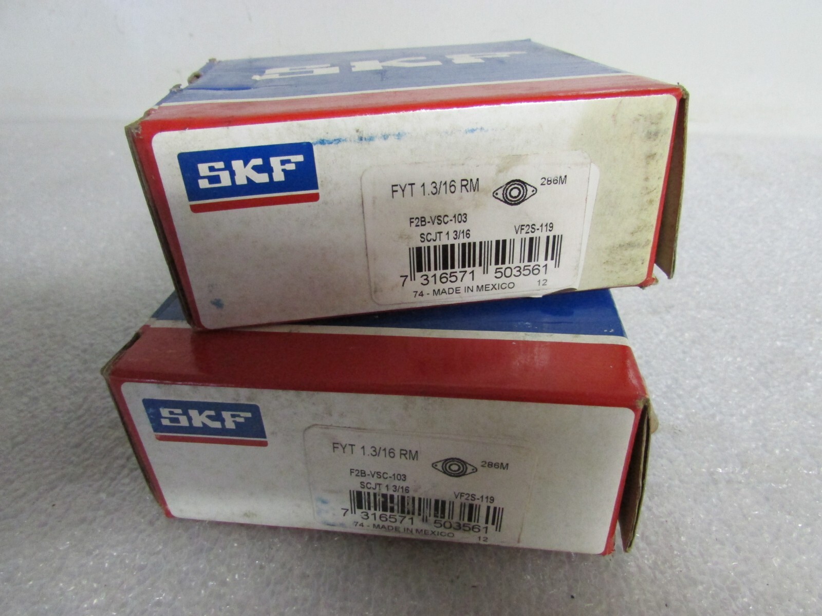 SKF FYT 1.3/16 RM F2B-VSC-103 Bearings-Flange Block Bearings