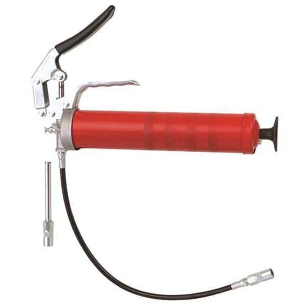 Westward Grease Gun Pistol Grip 5000 psi Red Manual Bulk Cartridge 18 in Hose