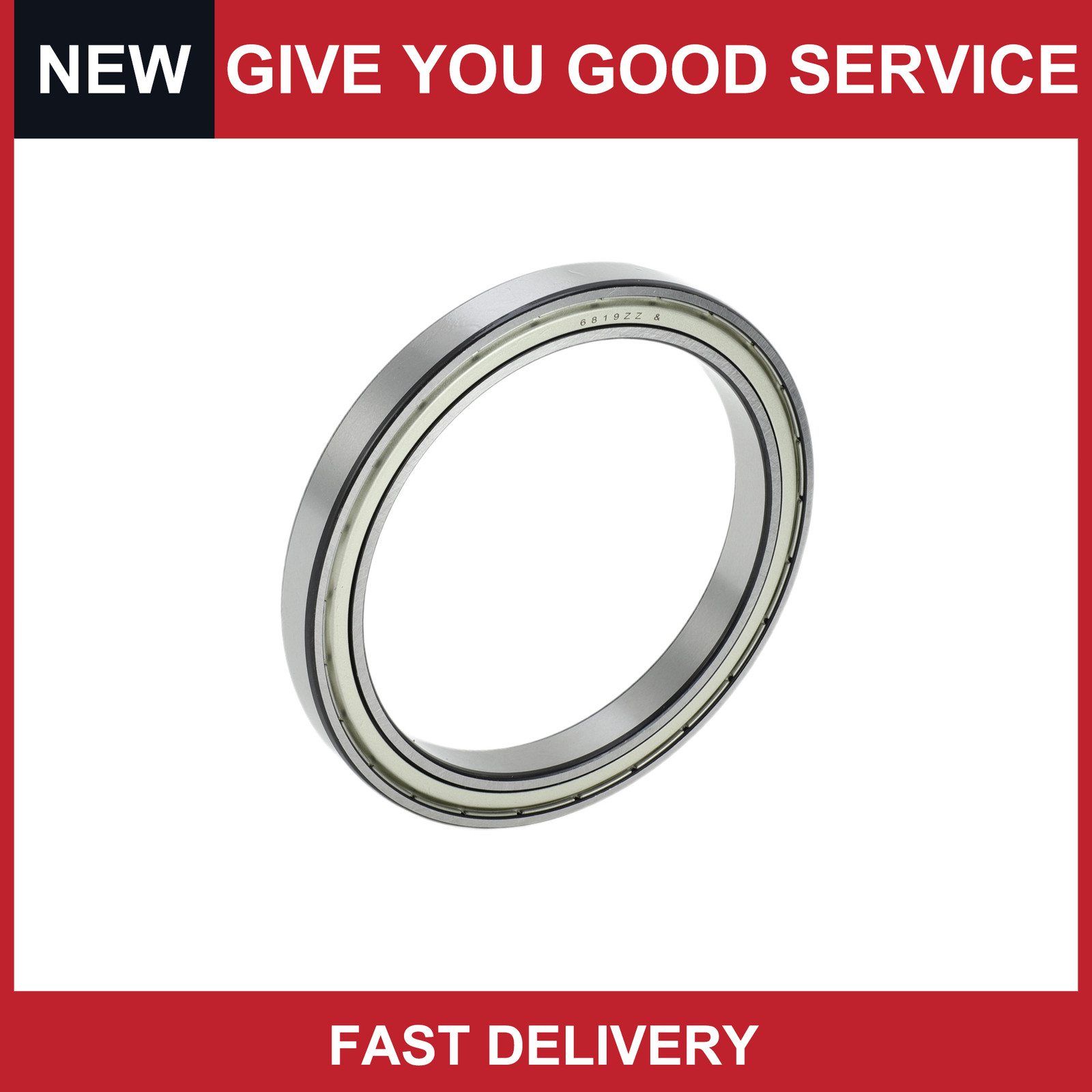 Universal 6819ZZ Deep Groove Ball Bearings P0 95x120x13mm Metal Pack of 1
