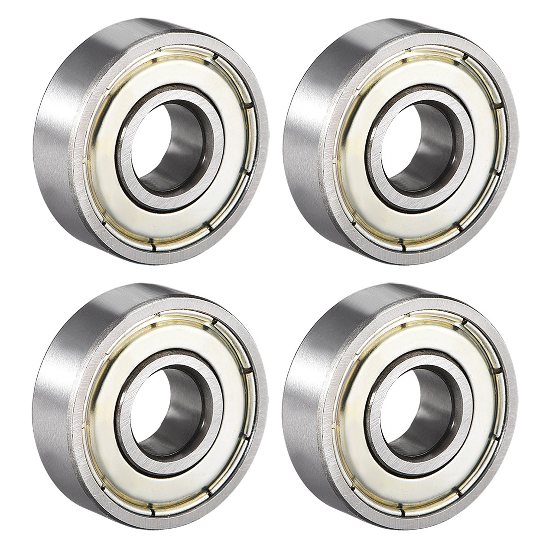 4pcs 608ZZ Deep Groove Ball Bearings Double Shield High Carbon Steel Z1 Bearing