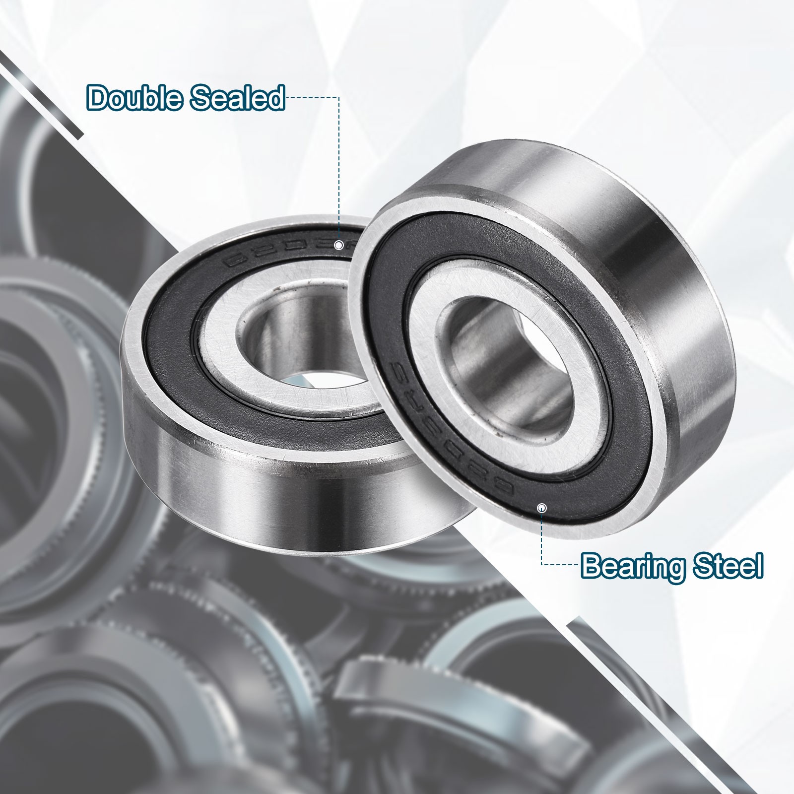 154012-2RS Non-Standard Ball Bearings 15mm ID x 40mm OD x 12mm Thickness