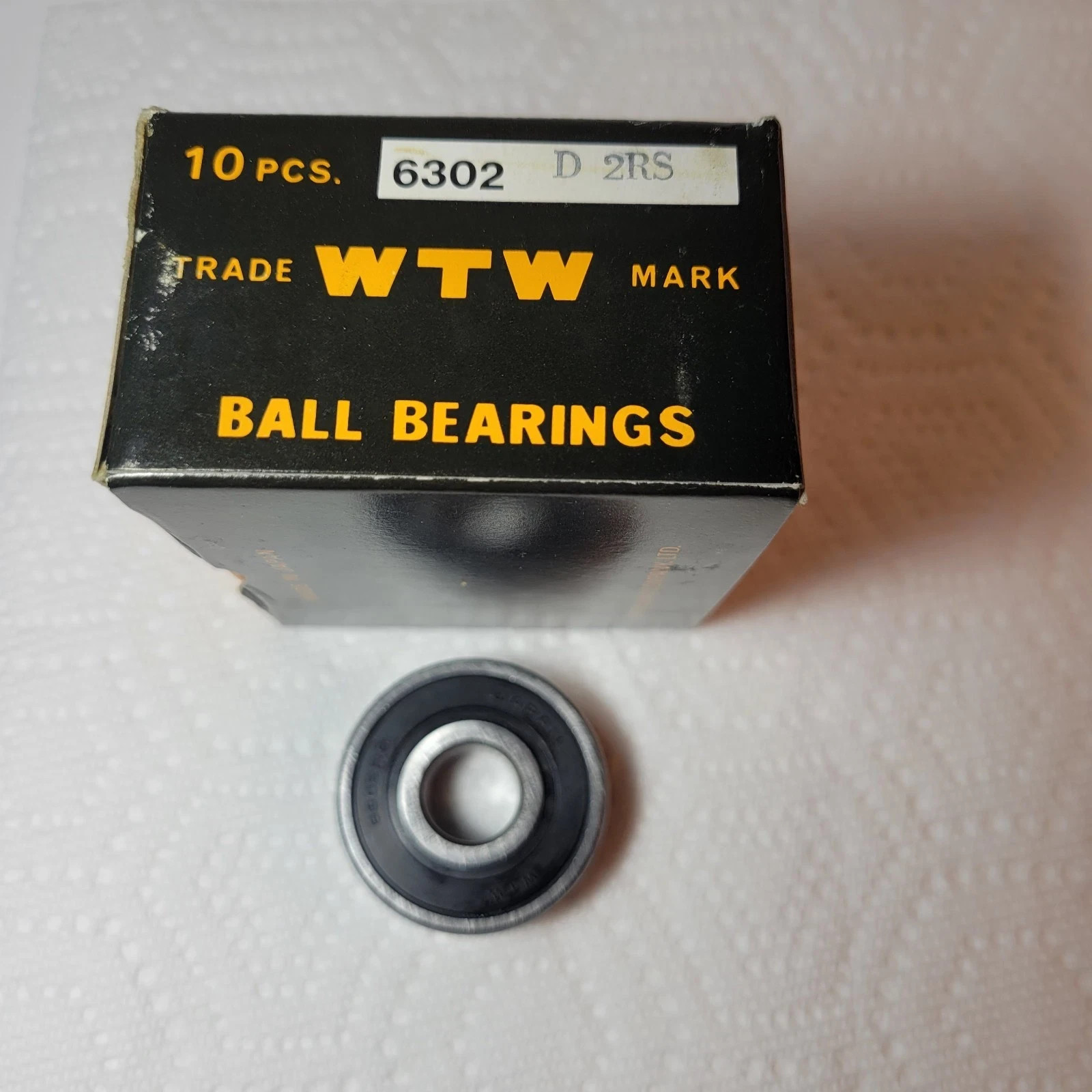 WTW 6302-2RS 15 X 42 X 13 mm Double Rubber Seal Ball Bearings Box Of 10 JAPAN