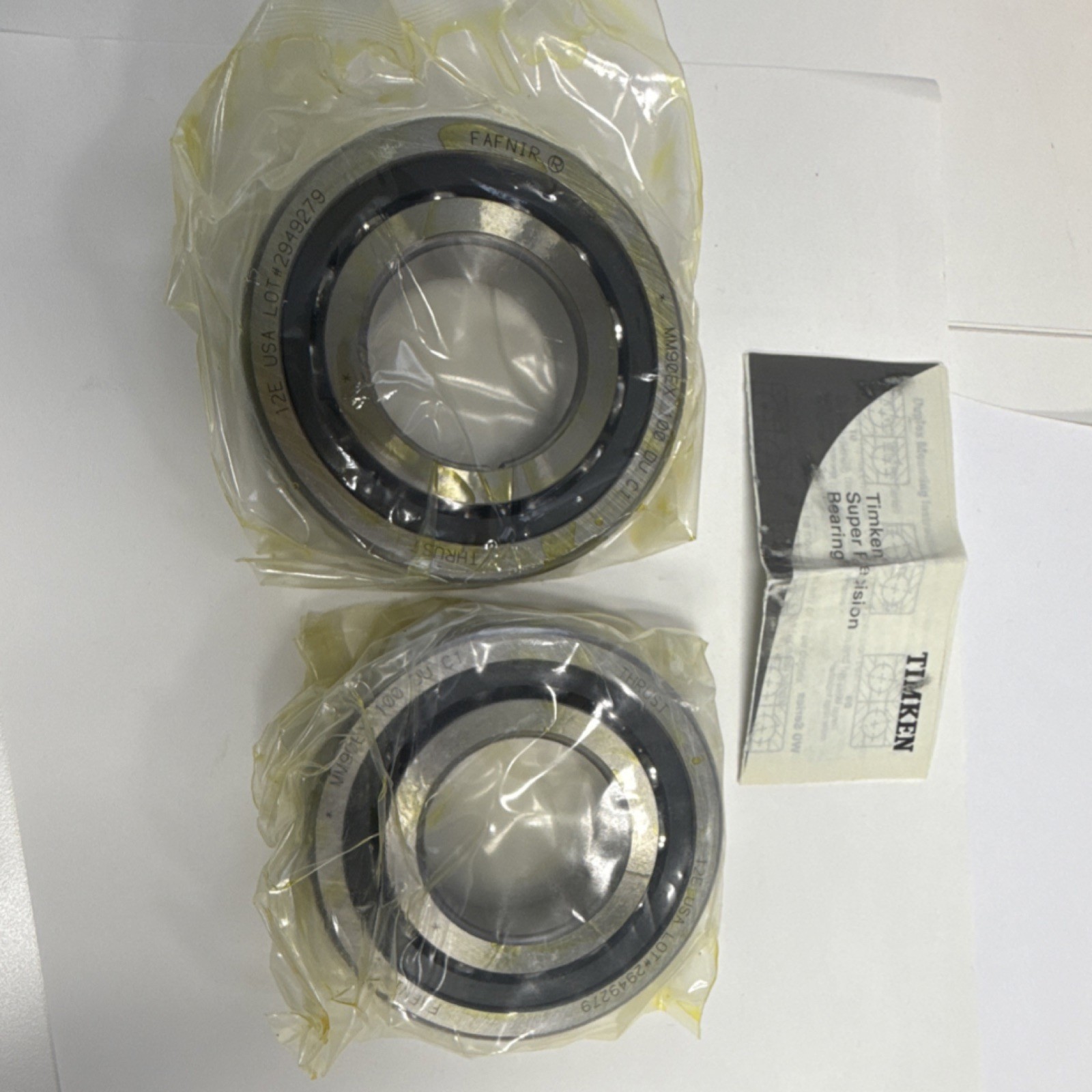 Timken Super Precision Bearing MM90EX 100 DU C1 ABEC 7/9-ISO P4S Made in USA