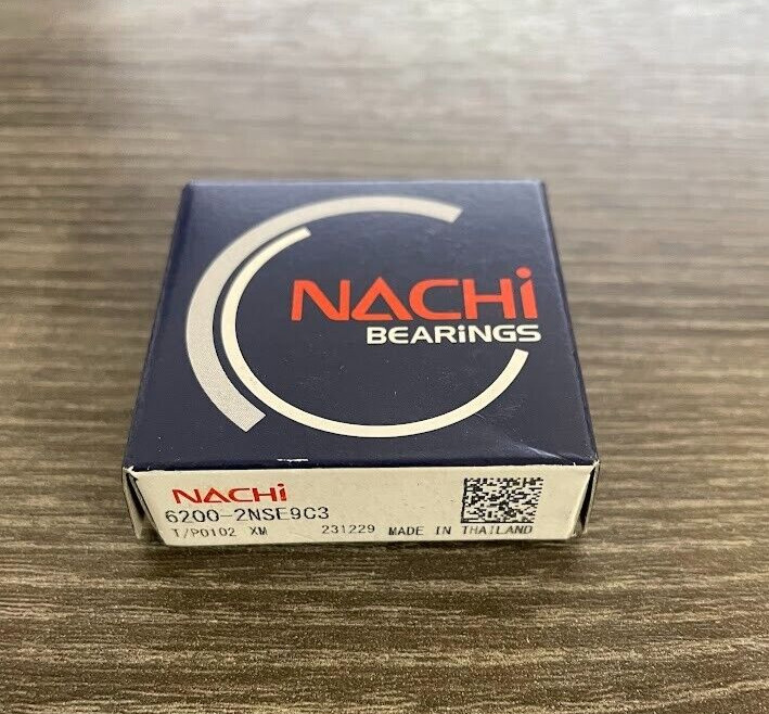 6200-2NSE9C3 Nachi Rubber Seal Ball Bearing 10x30x9 mm 6200-2RS Double Sealed