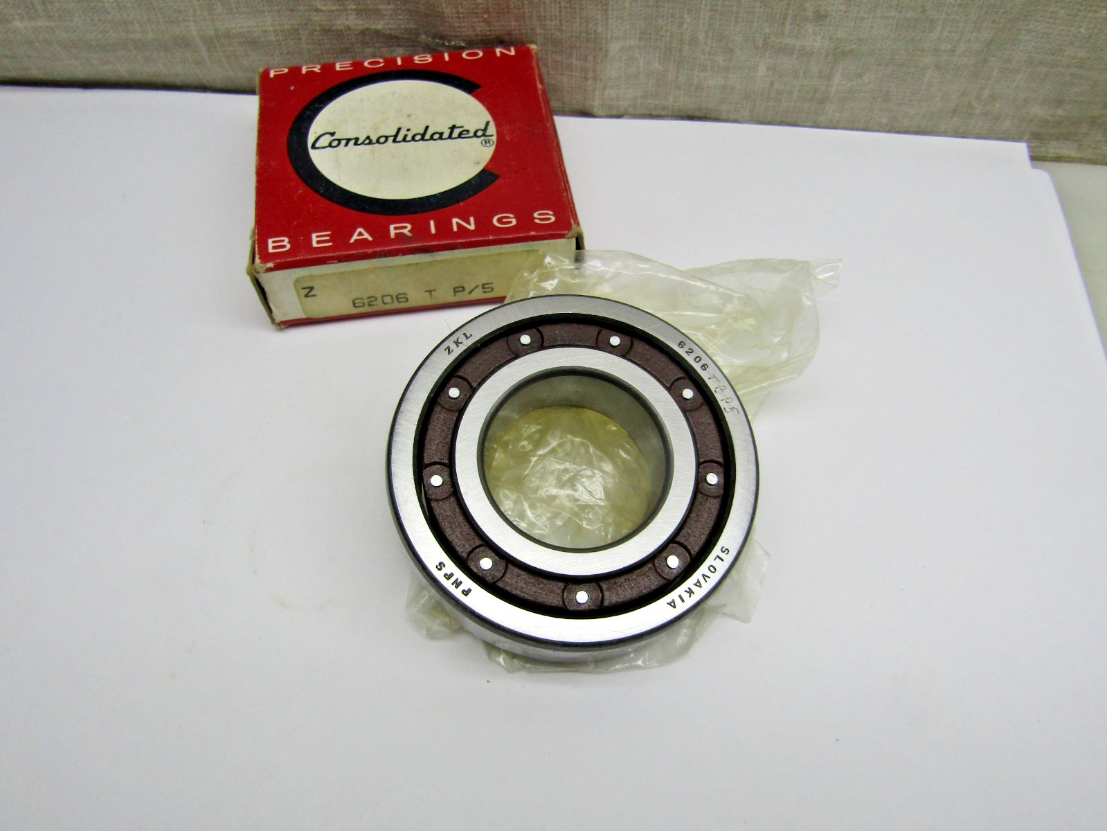 Consolidated 6206 P5 30mm X 62mm X 16mm Open Bearing 6206TB.P5