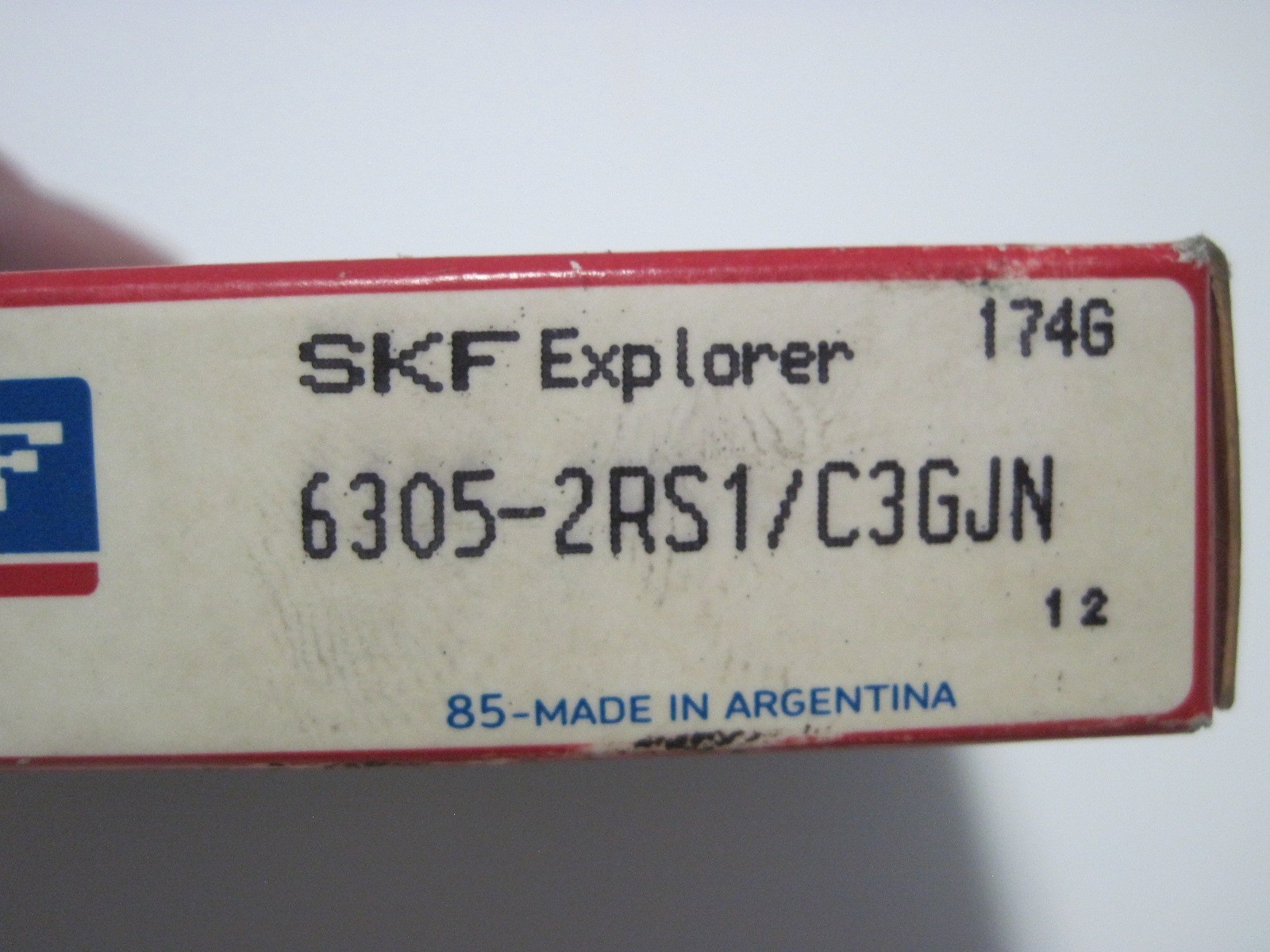 NOS SKF Double Rubber Sealed Steel Ball Bearing 6305-2RS1/C3GJN 25x62x17 mm