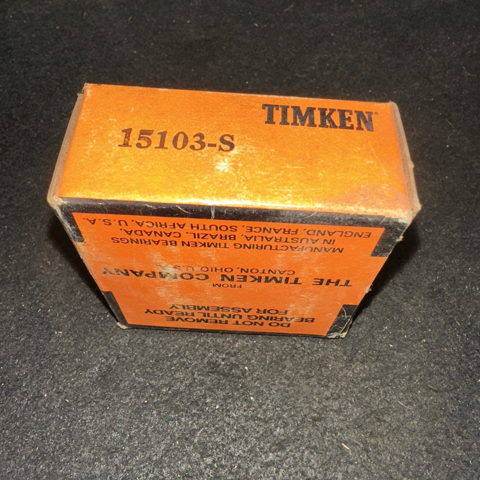 Timken 15103-S Tapered Roller Bearing Cone (st1014a)