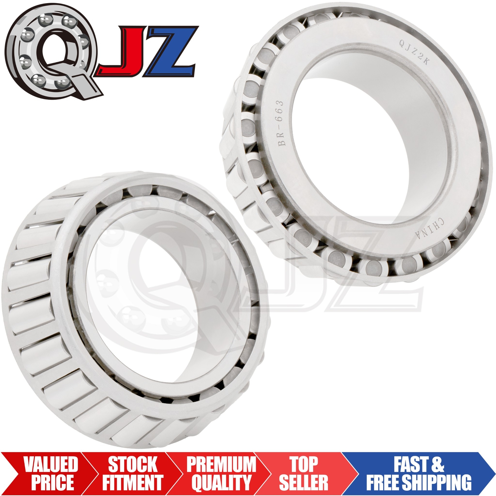 [Qty.2] BR-663 Tapered Roller Bearing Inner ingle-Cone [3-1/4″ Bore x 1.625″ W]