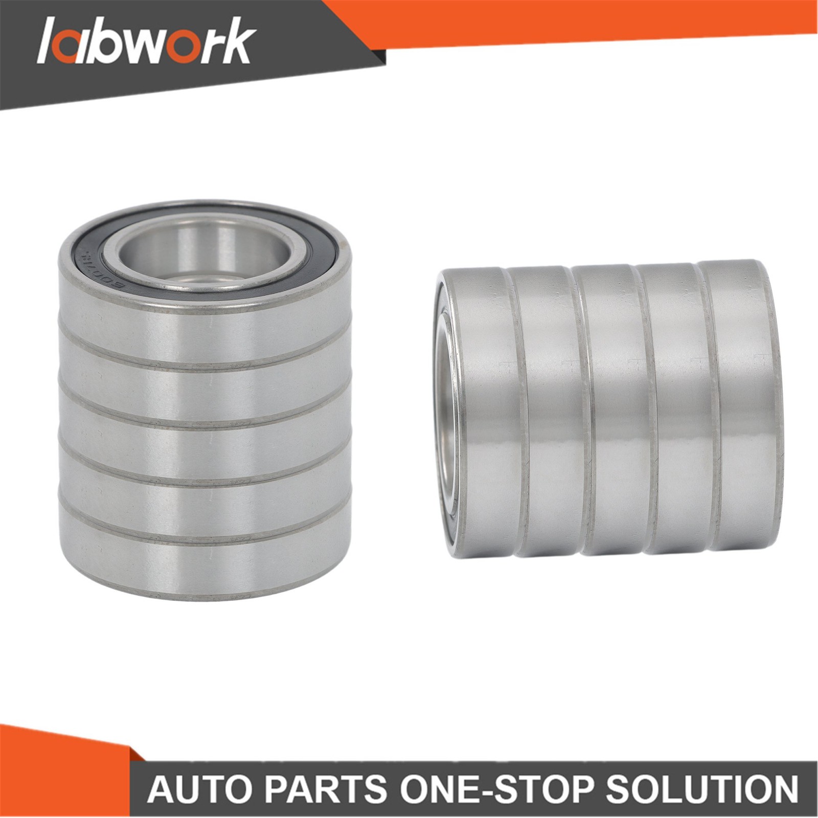 Labwork 6007-2RS Deep Groove Bearings 10pcs 35x62x14mm Rubber Sealed Set