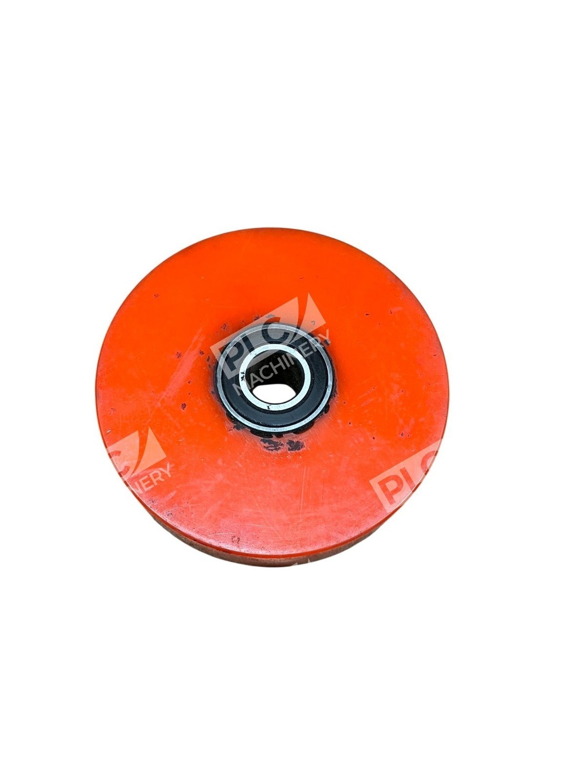 Orange PU Guide Roller Pulley w/ Ball Bearing Conveyor Idler Wheel 99502H