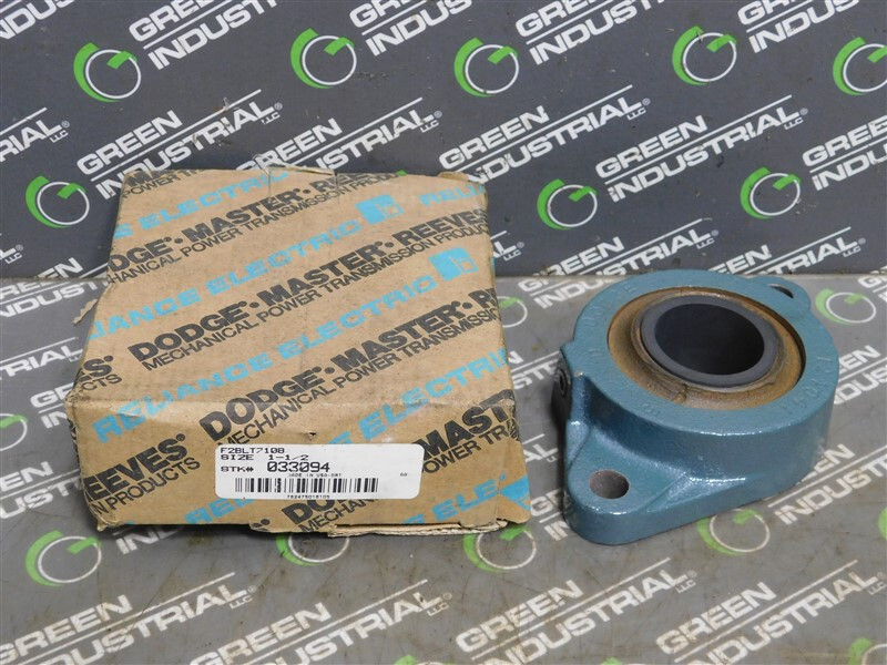 NEW Dodge F2B-LT7-108 2-Bolt Flange Plain Sleeve Bearing Unit 1-1/2 in Bore