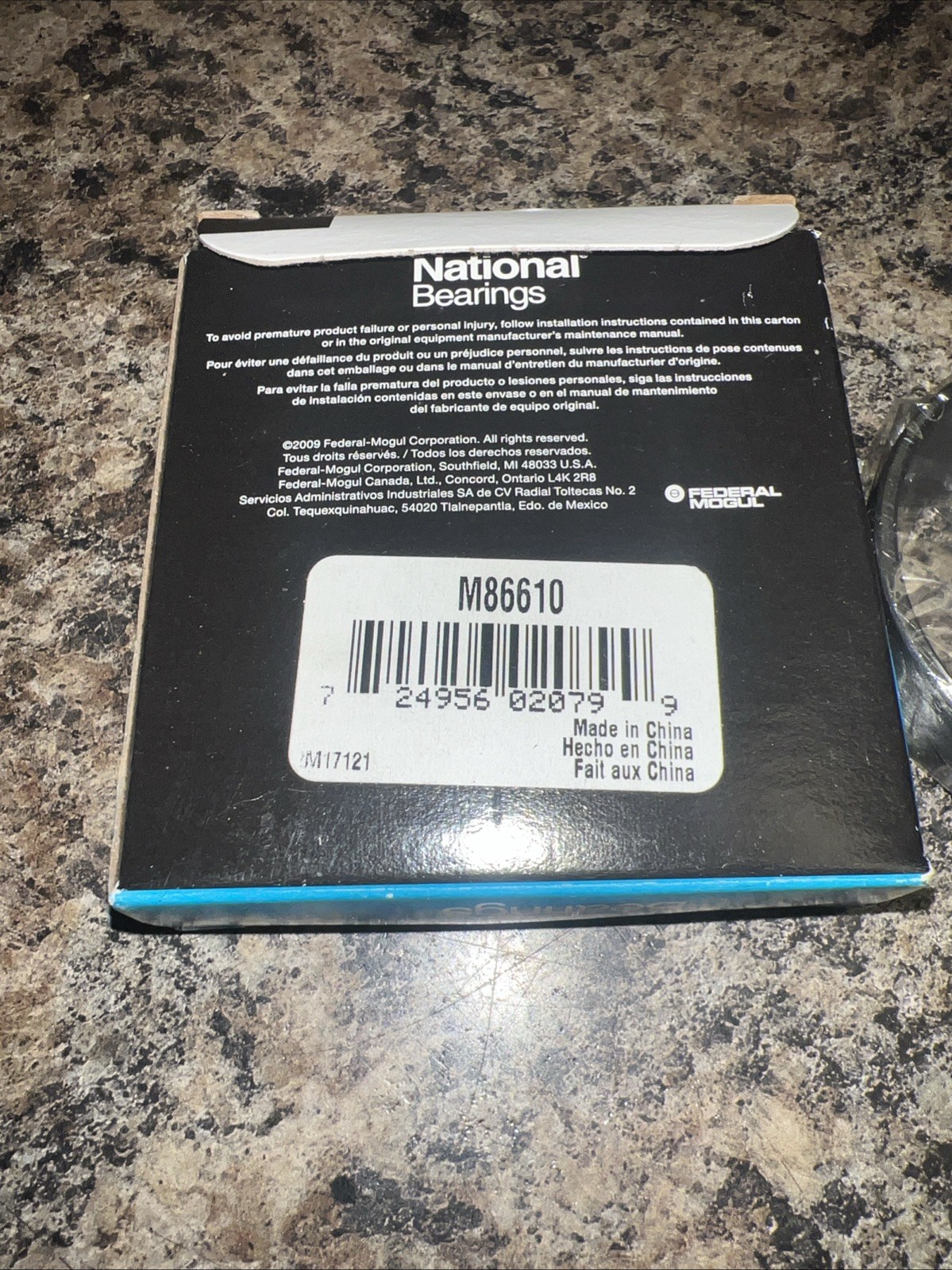 National M86610 Taper Roller Bearing Cup 2.5312″ OD 0.6563″ W