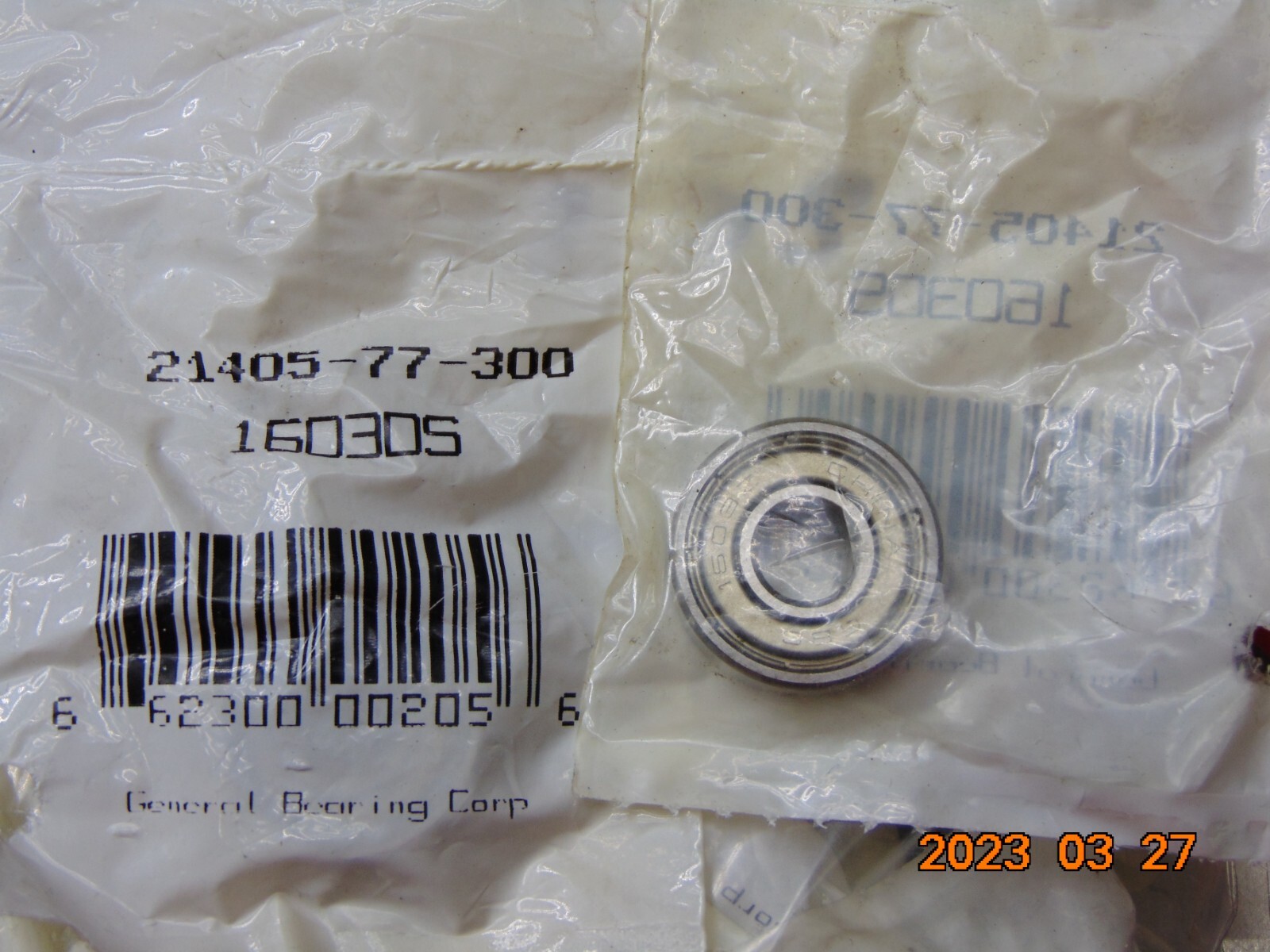 (1) 1603DS Shielded Ball Bearing 5/16″ ID x 7/8″ OD x 9/32″W 1603Z