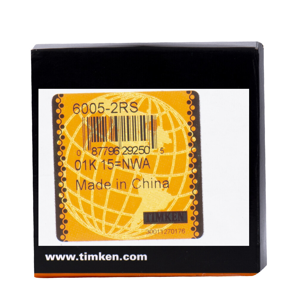 (2 PACK) TIMKEN 6005-2RS 25X47X12MM Double Rubber Seal Ball Bearings