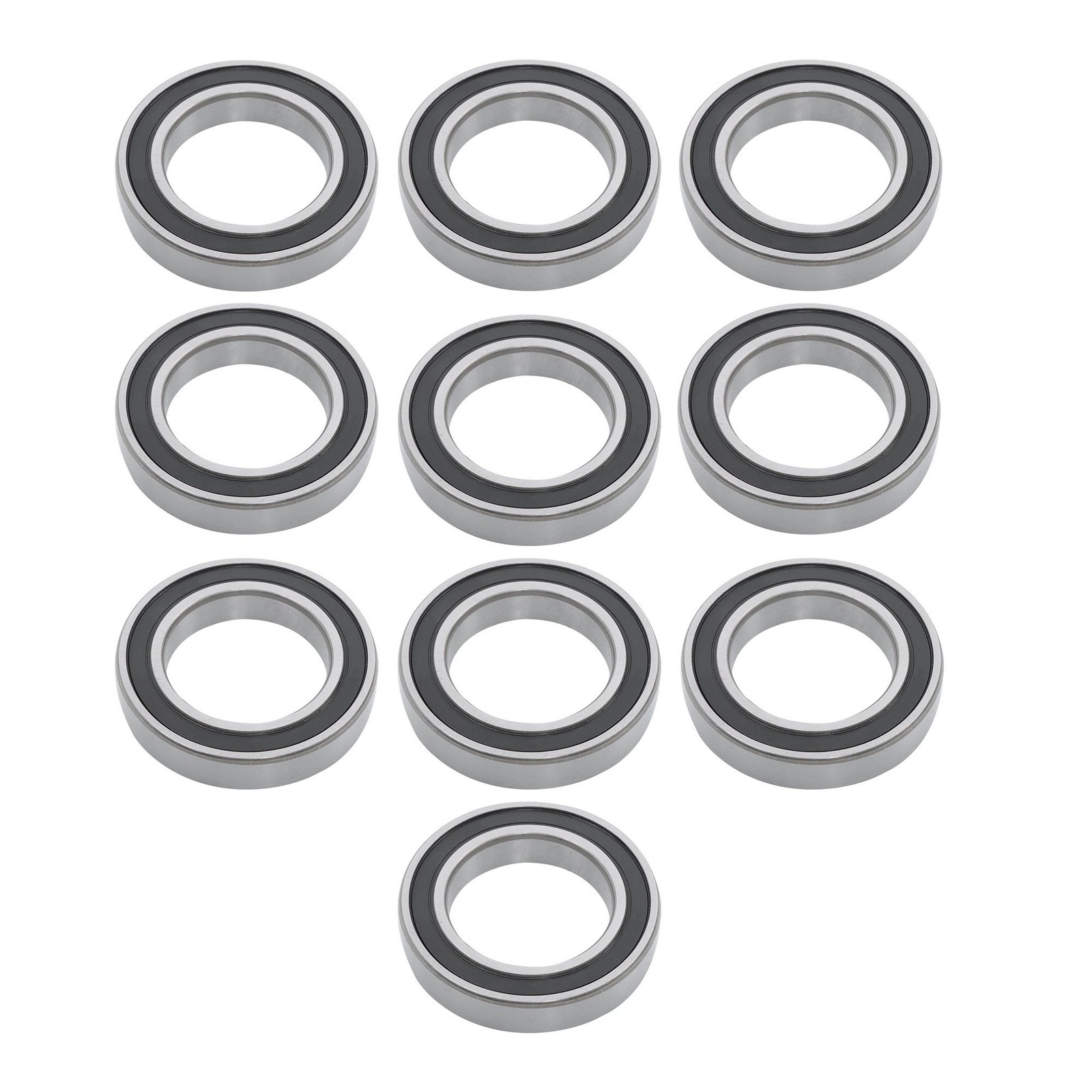 10pcs 6010-2RS Ball Bearings 50x80x16mm Double Rubber Sealed Industrial