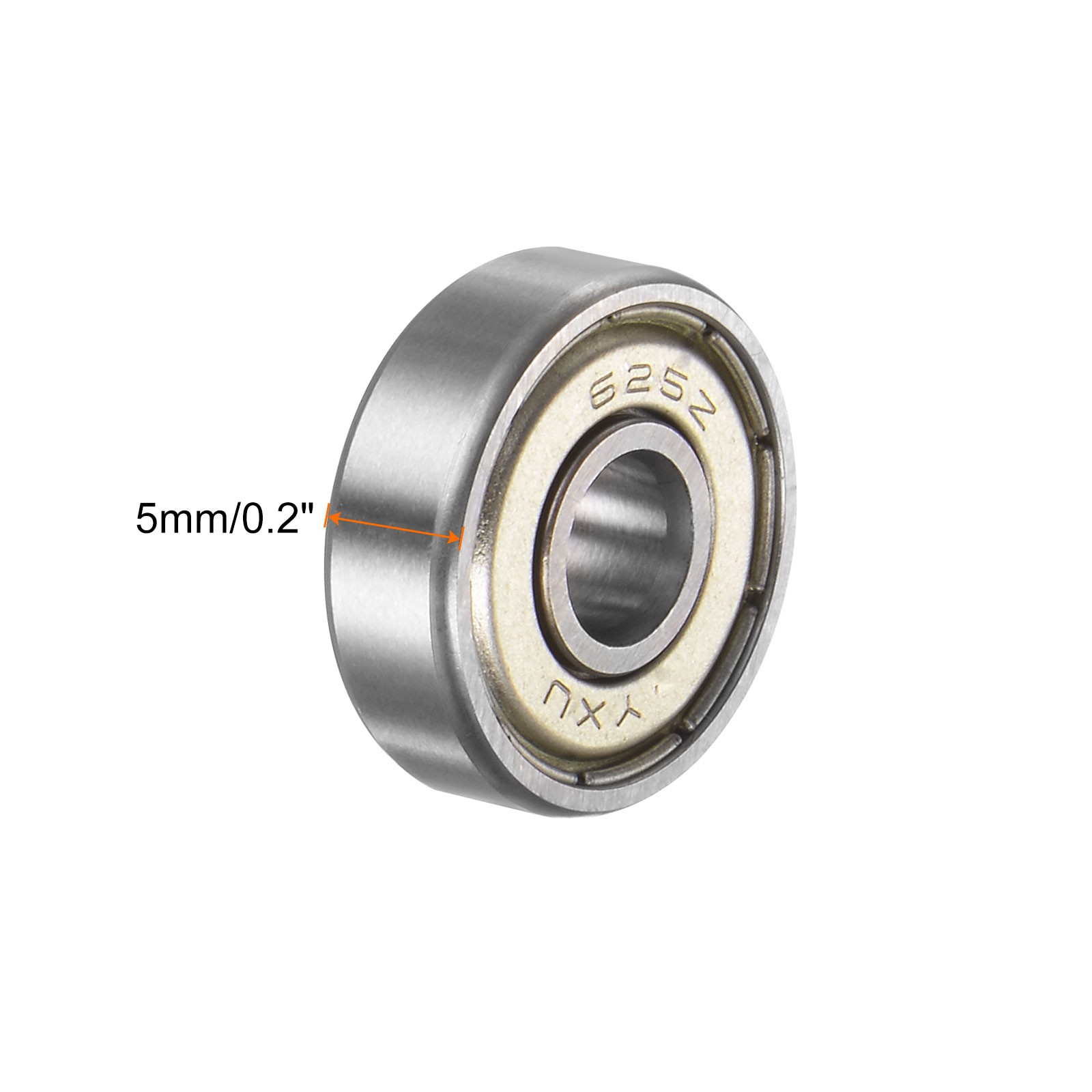 8pcs 625ZZ Deep Groove Ball Bearings Chrome Steel Z2 Bearing 5 x 16 x 5mm