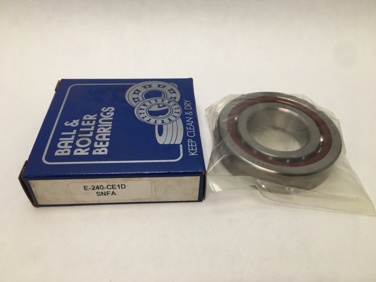 SNFA E240-7CE1DU-1/2PR Bearing 40x80x18 mm 7208-C E-240-7-CE-1-DUL ABEC7 Italy