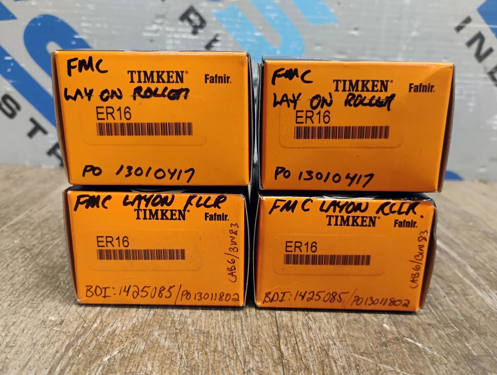 (LOT OF 4) TIMKEN ER16 BALL BEARINGS