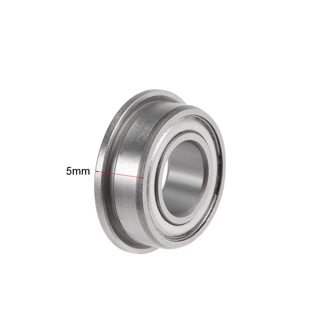 F687ZZ Flange Ball Bearing 7x14x5mm Shielded Chrome Bearings 10pcs