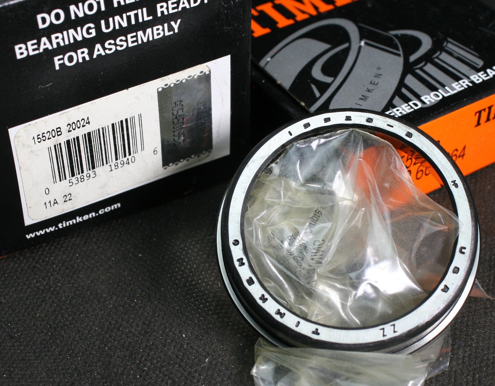 One (1) Timken 15520-B Tapered Roller Bearing Flanged Cup 2-1/4″ OD USA NEW