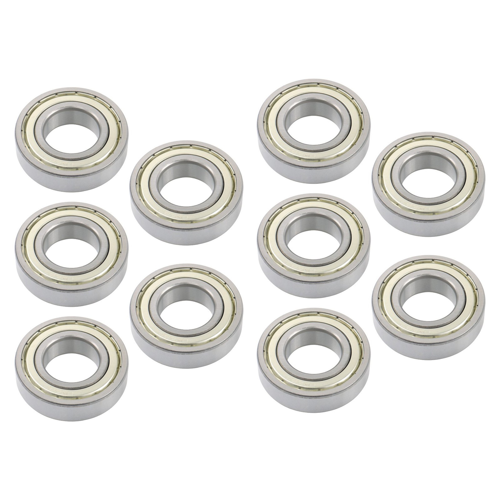 10Pcs 6206-ZZ Deep Groove Ball Bearings 30mm Inner Dia 62mm OD 16mm Metal Sealed