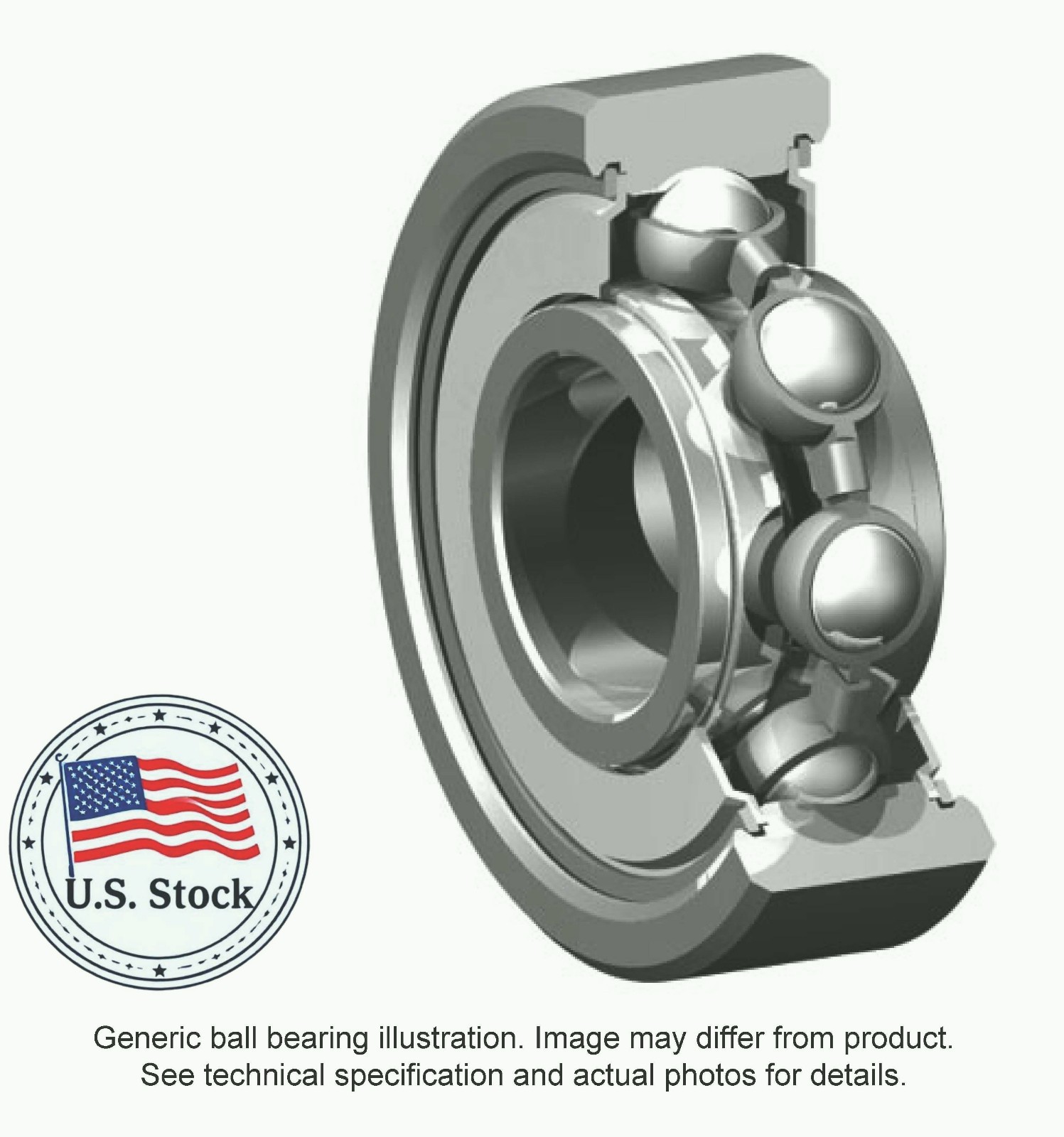 Bearing, Ball, Deep Groove, Single Row, 40×17×12 mm, Sealed, SKF (6203 2RSJEM)