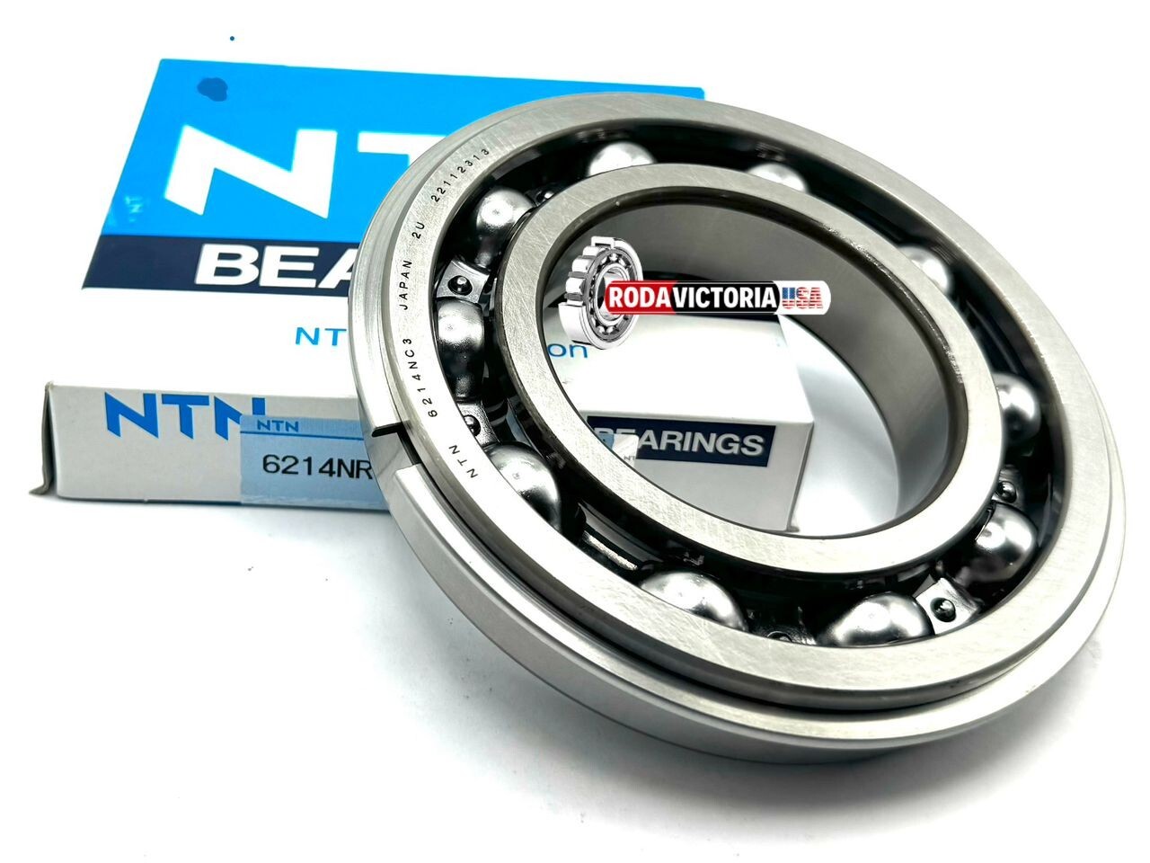 NTN 6214 NR C3 DEEP GROOVE BALL BEARING, OPEN TYPE + SNAP RING 70x125x24 mm