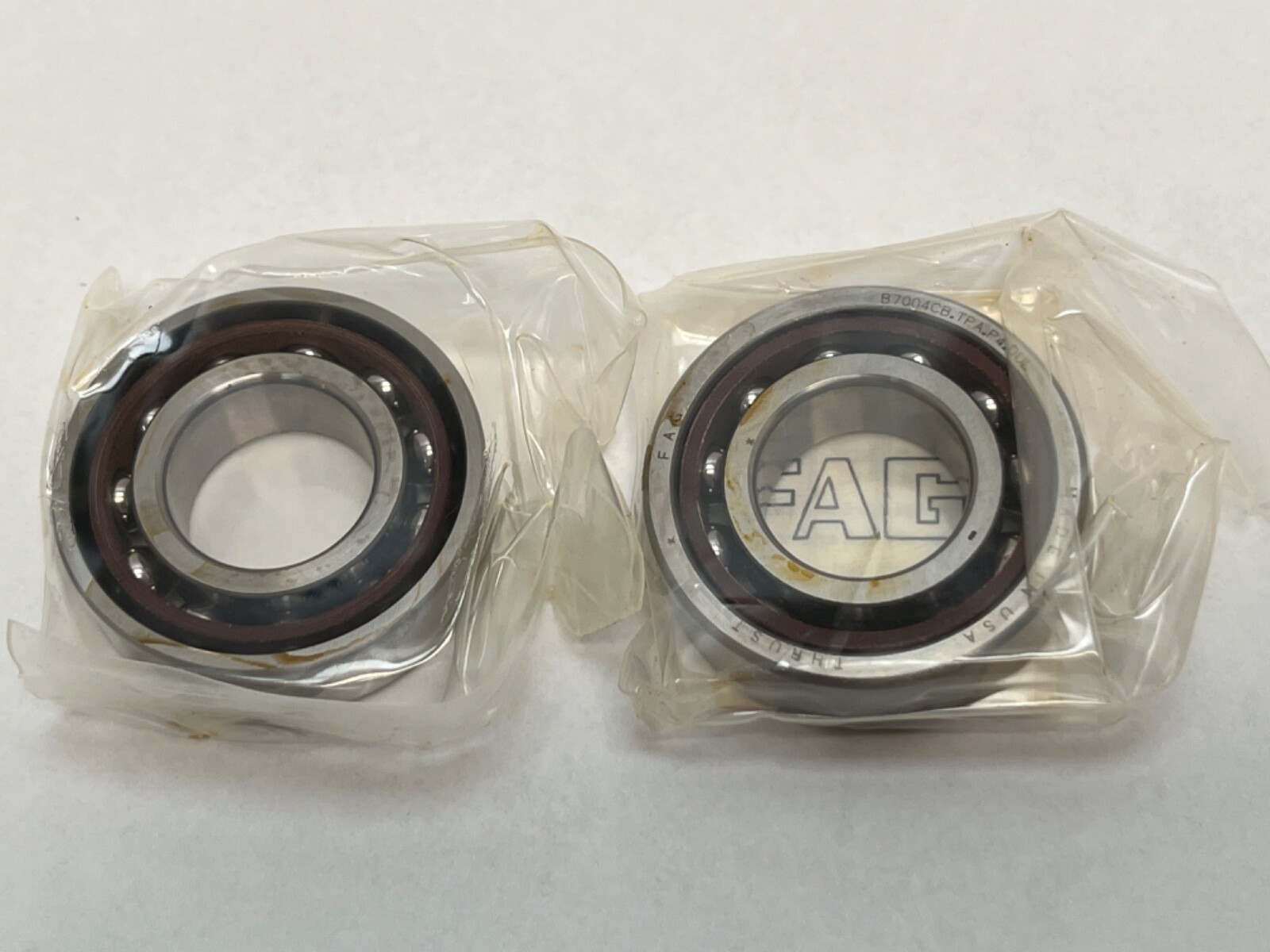 FAG B7004CB.TPA.P4.DUL Bearing 20x42x12 mm 7004C B-7004-CB-TPA-P4-DUL USA 2 Pcs