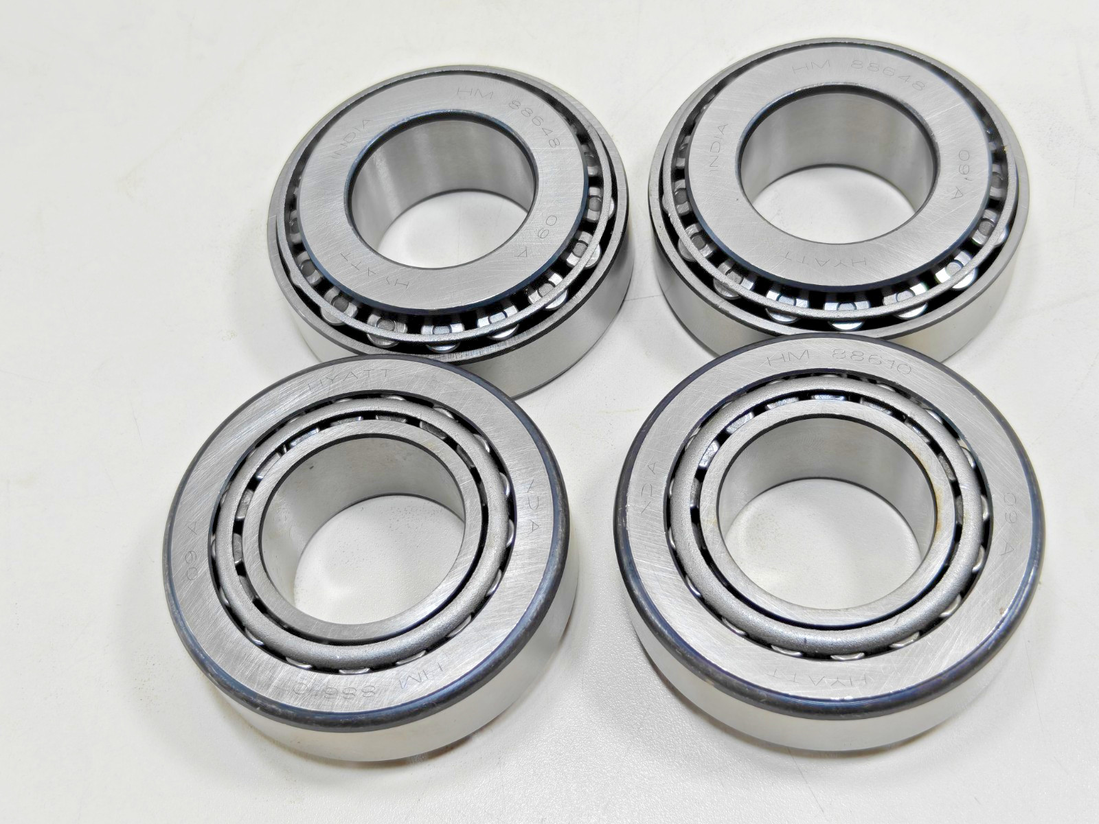(4Pcs) HM88648 / HM88610 HYATT Tapered Roller Bearing Cone&Cup Lot Of 4 Pcs