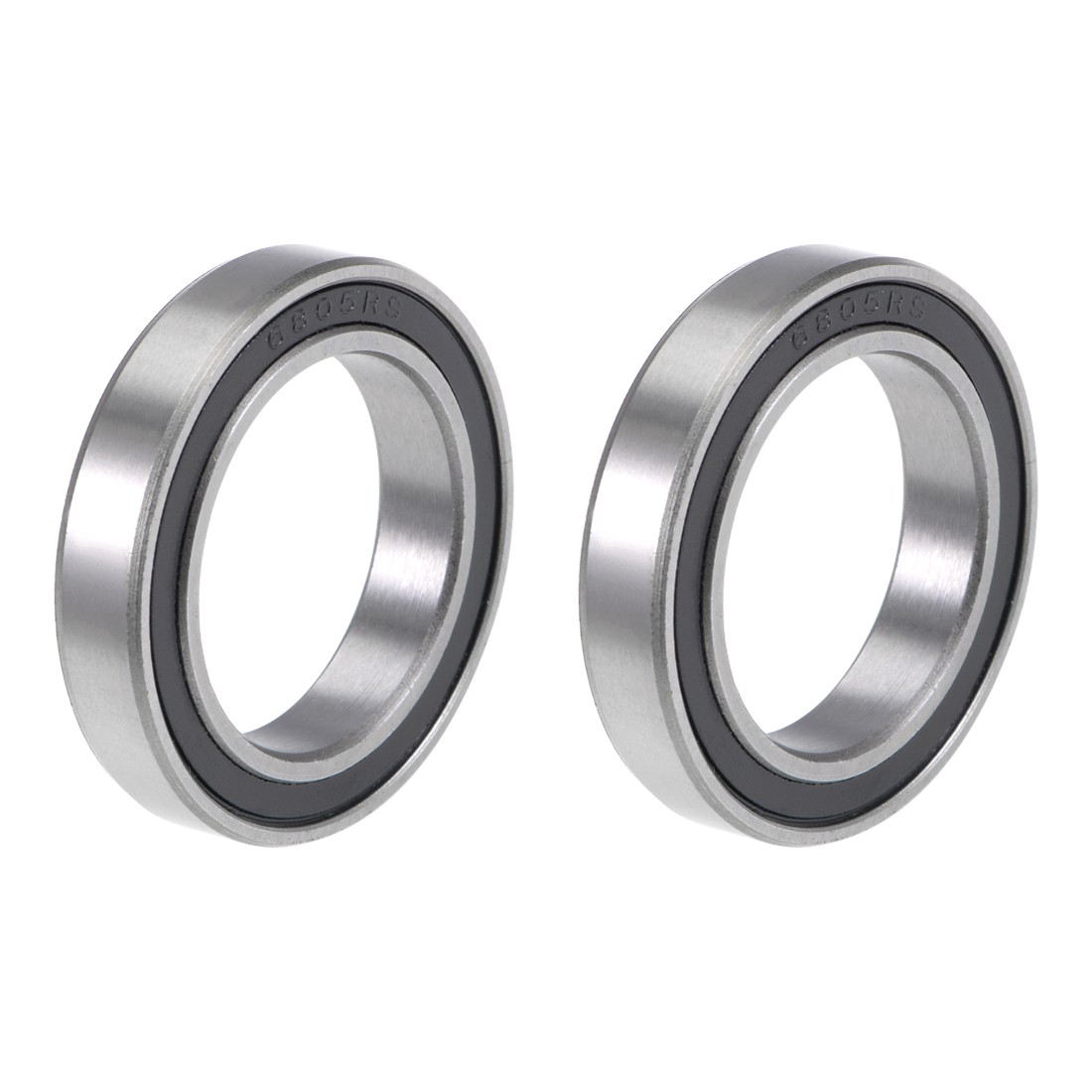 2pcs 6805-2RS Deep Groove Ball Bearings 25x37x7mm Double Sealed Chrome Steel P6