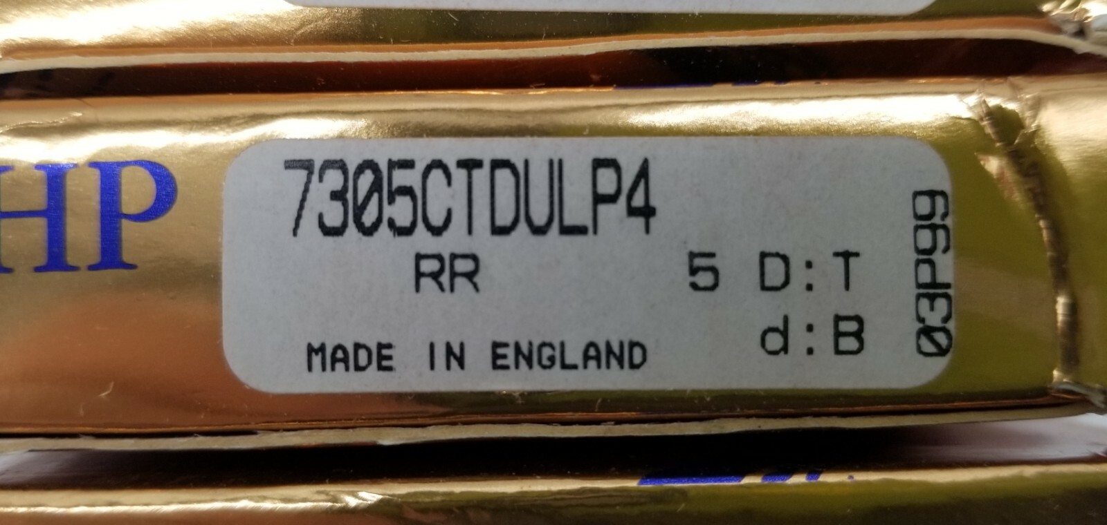 One(1) Pair RHP 7305CTDULP4 Precision Angular Contact Ball Bearings