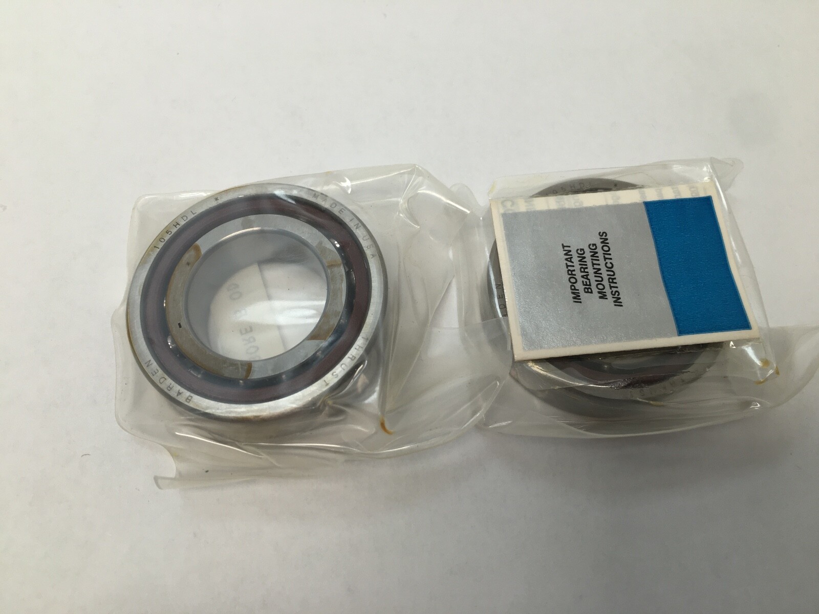 Barden 105HDL Angular Contact Bearing 25x47x12 mm 7005 105 H DL HDL 205H USA Set